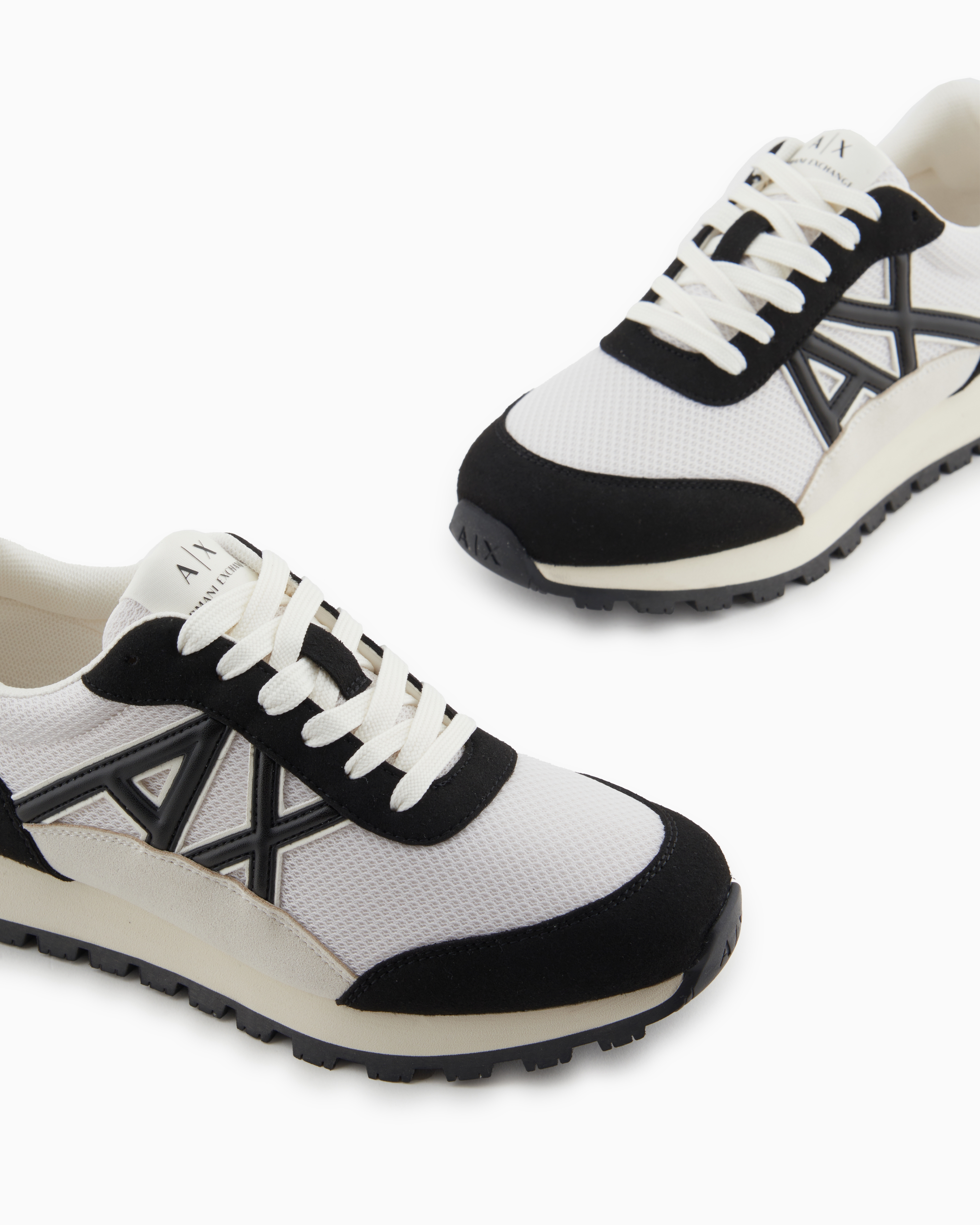 Armani Exchange - Sneakers with contrasting logo, Woman, Two-tone, Size: