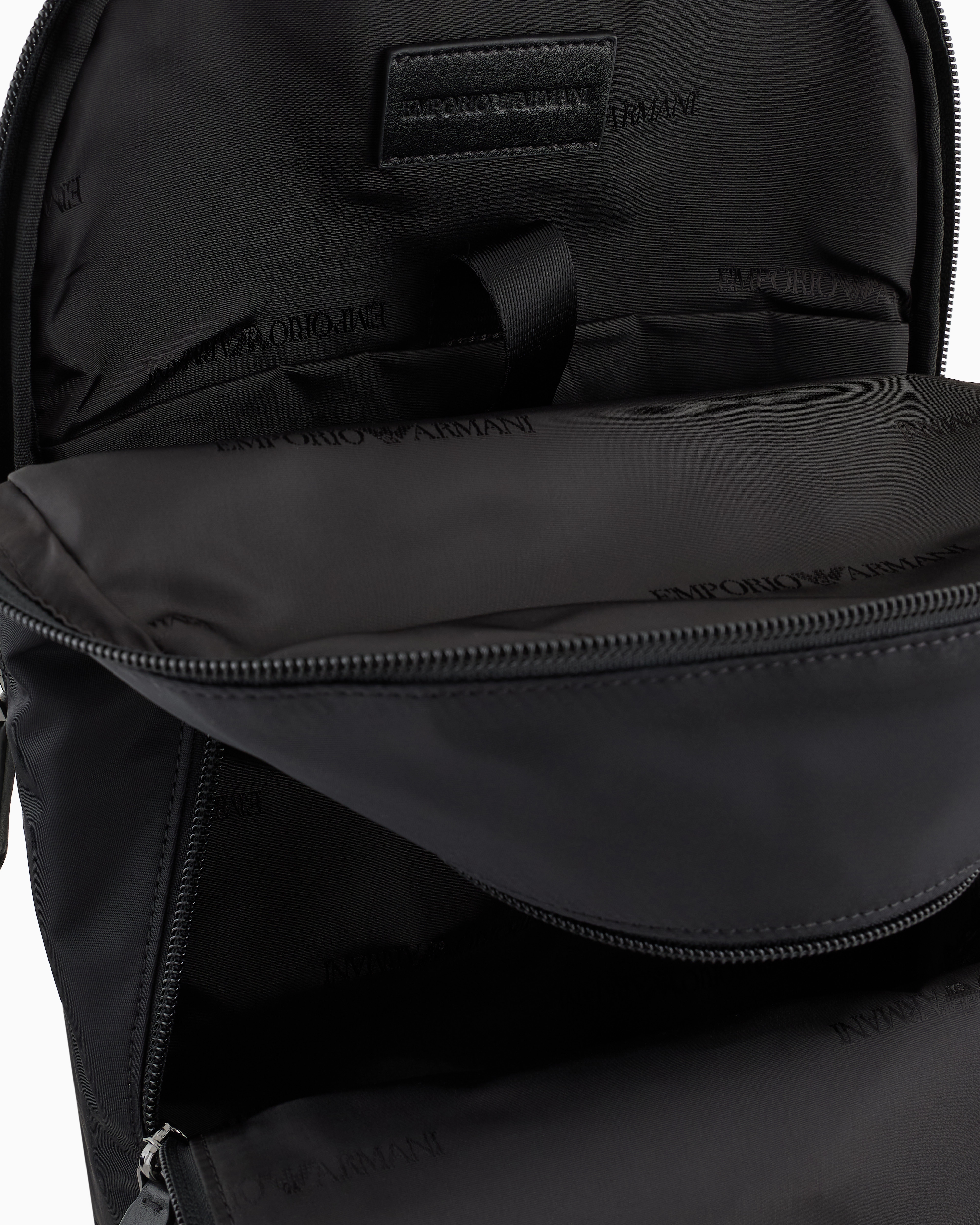 Emporio Armani Men's Asv Recycled Nylon Backpack In Black