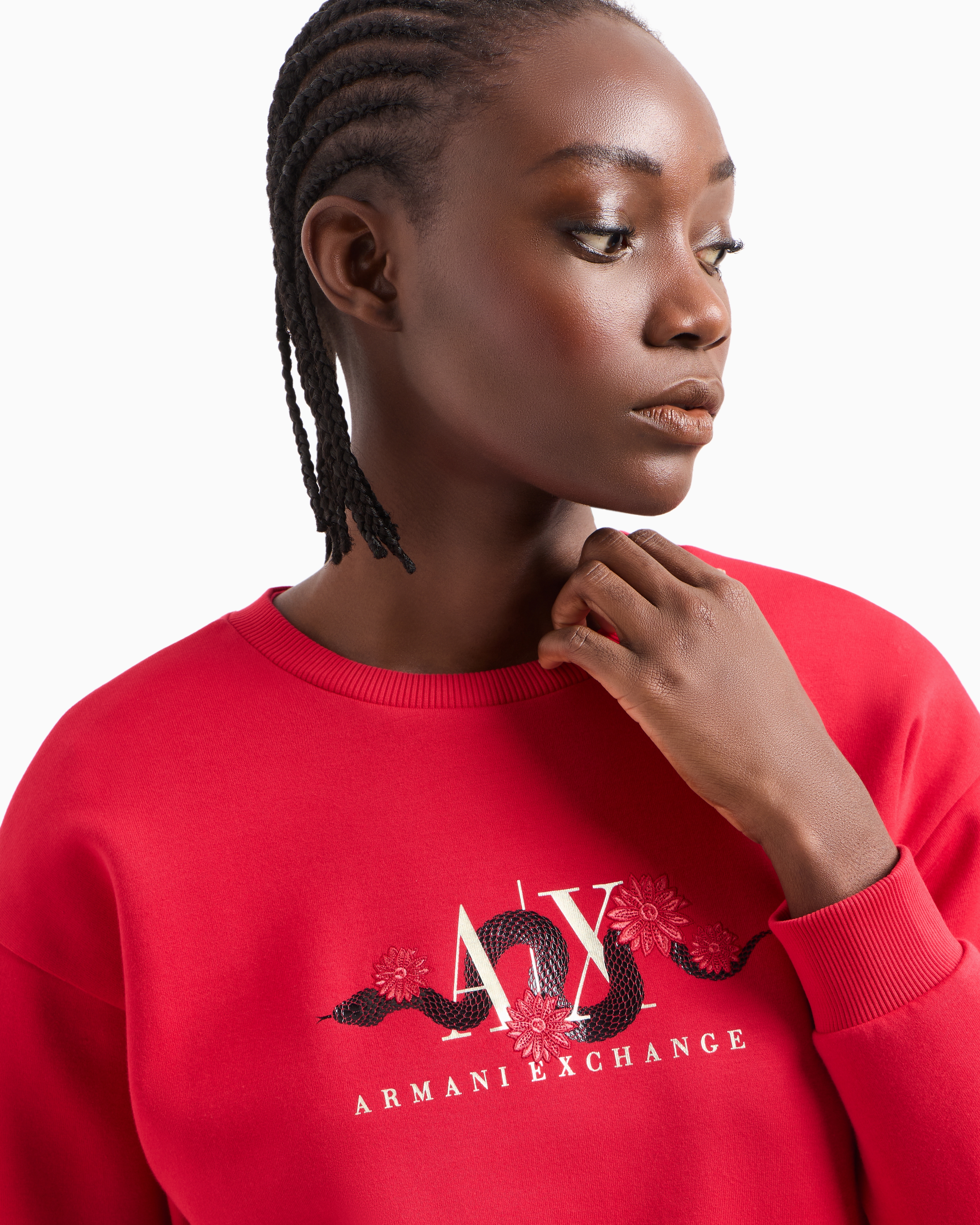 Armani Exchange Sweatshirts Without Hood In Red
