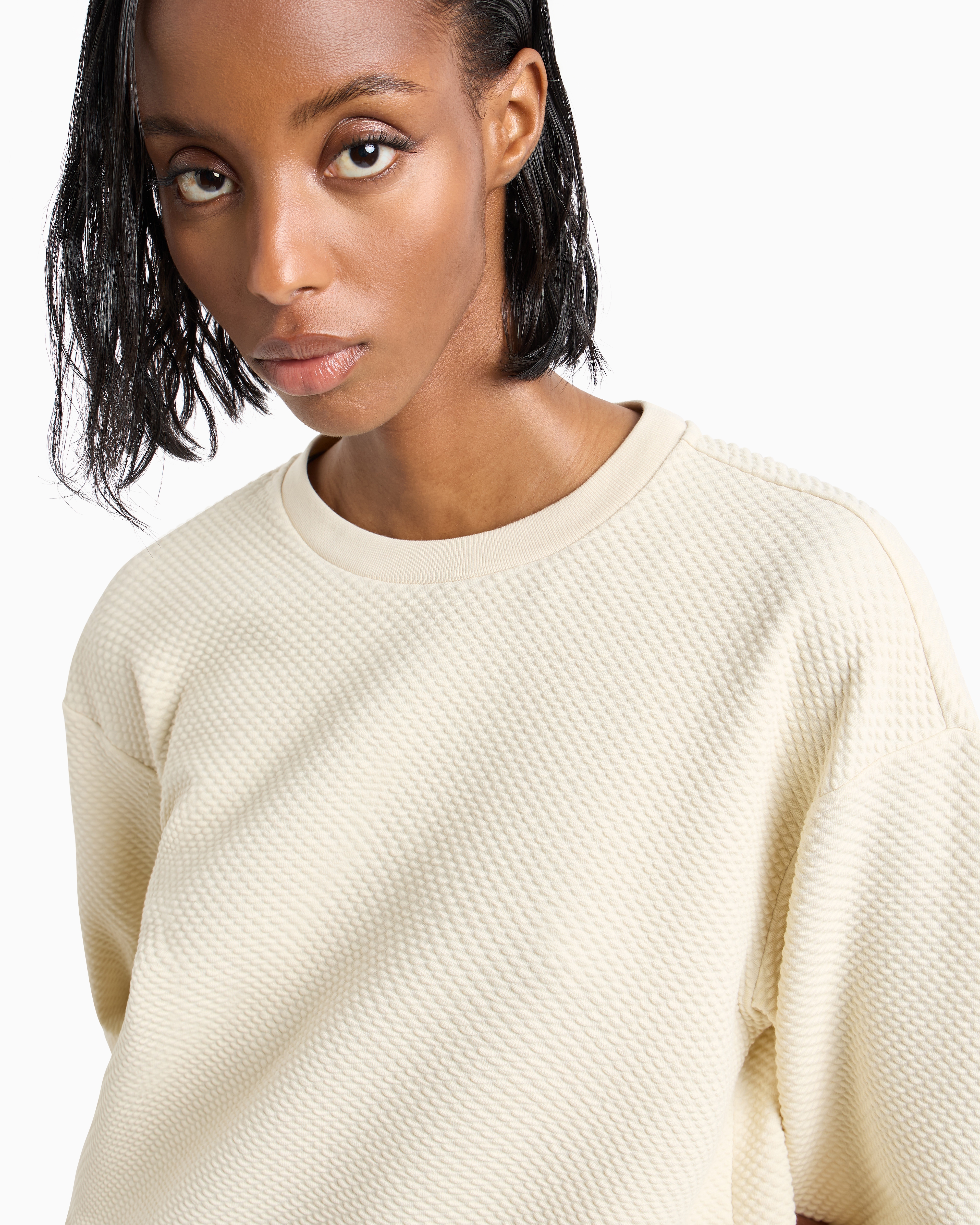 Ea7 Sweatshirts Without Hood In Beige