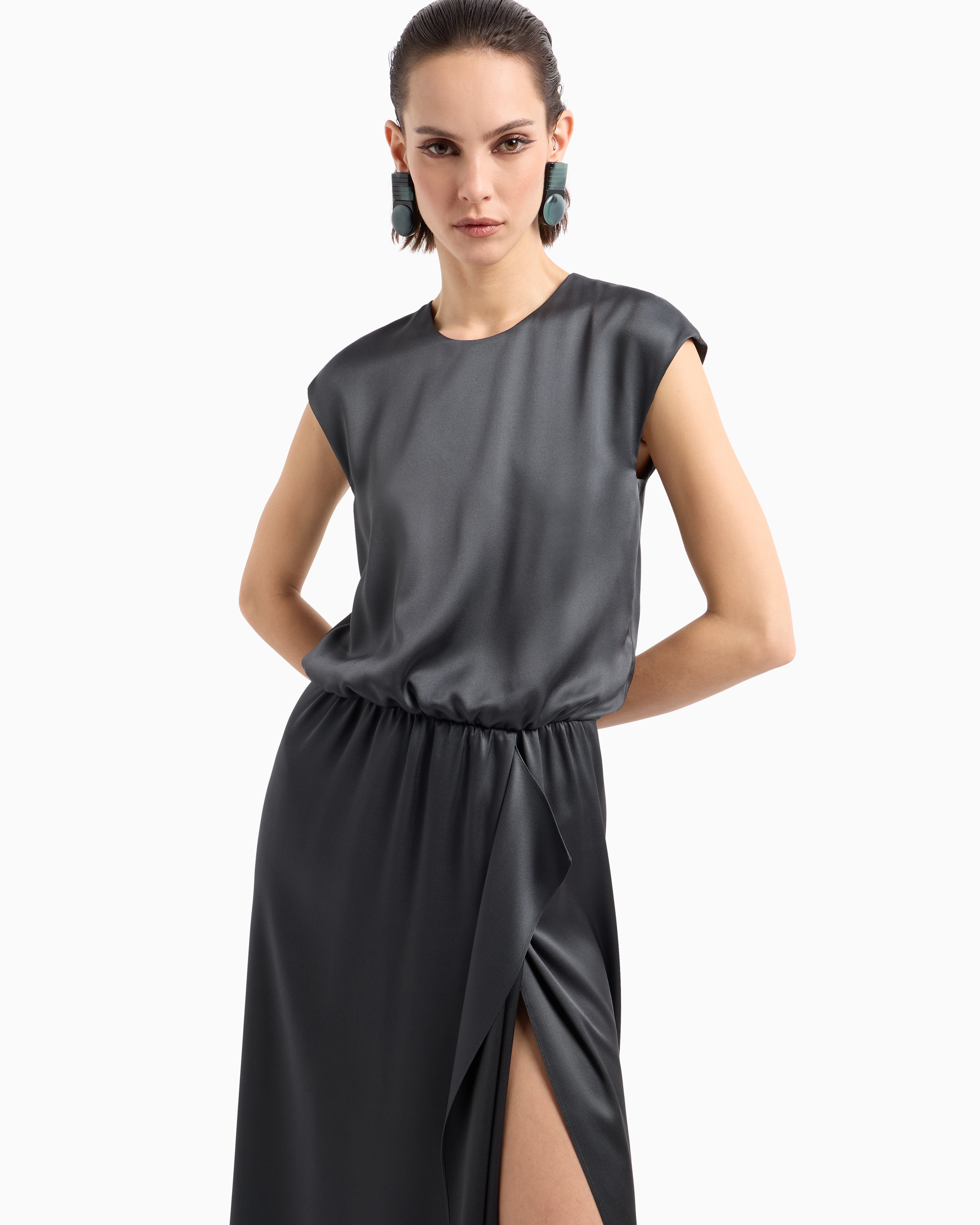 ワンピース GIORGIO ARMANI SATIN LONG DRESS 27755412_57524856_600.jpg
