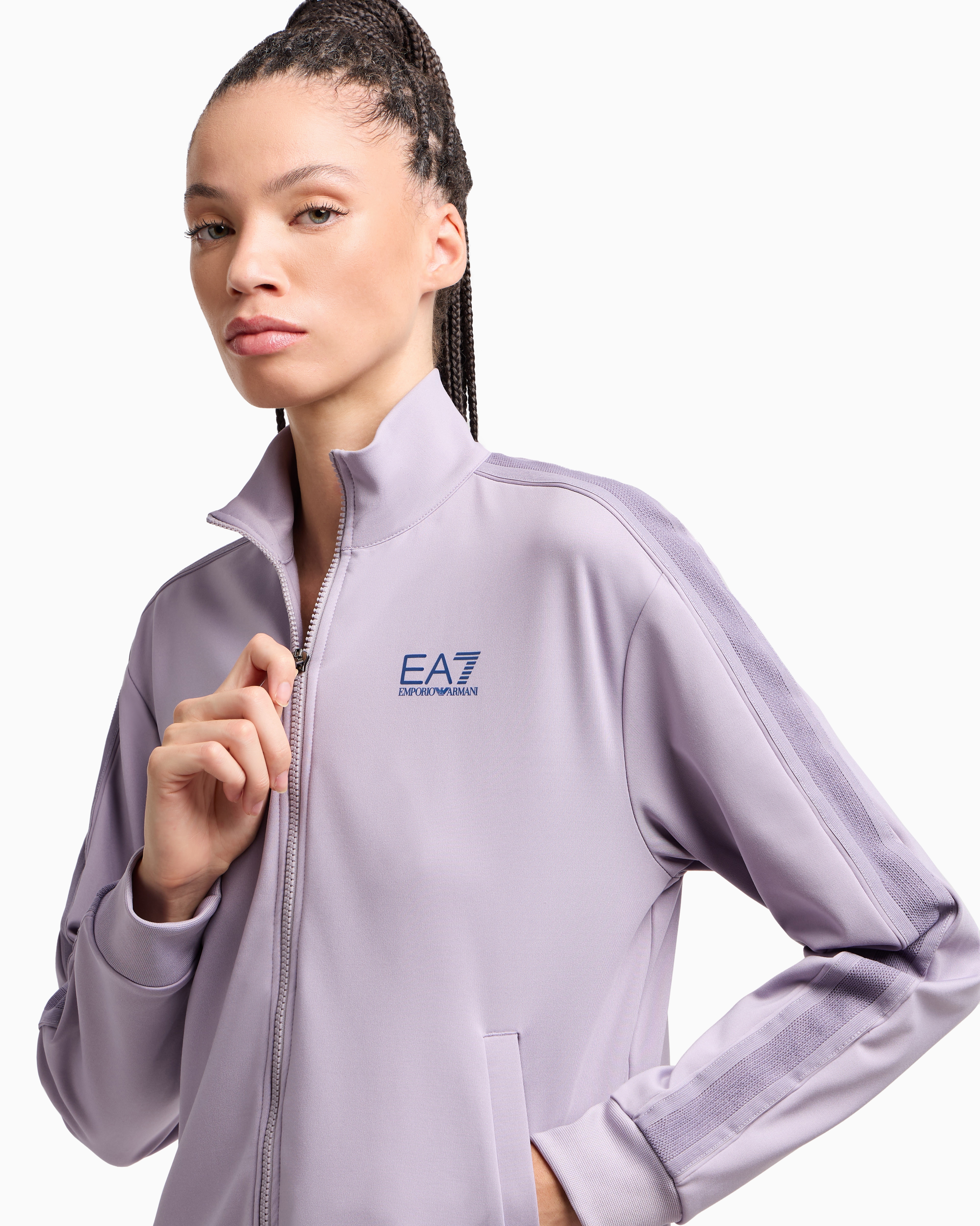 Ea7 Tennis Pro Tracksuit In Ventus7 Technical Fabric In Purple