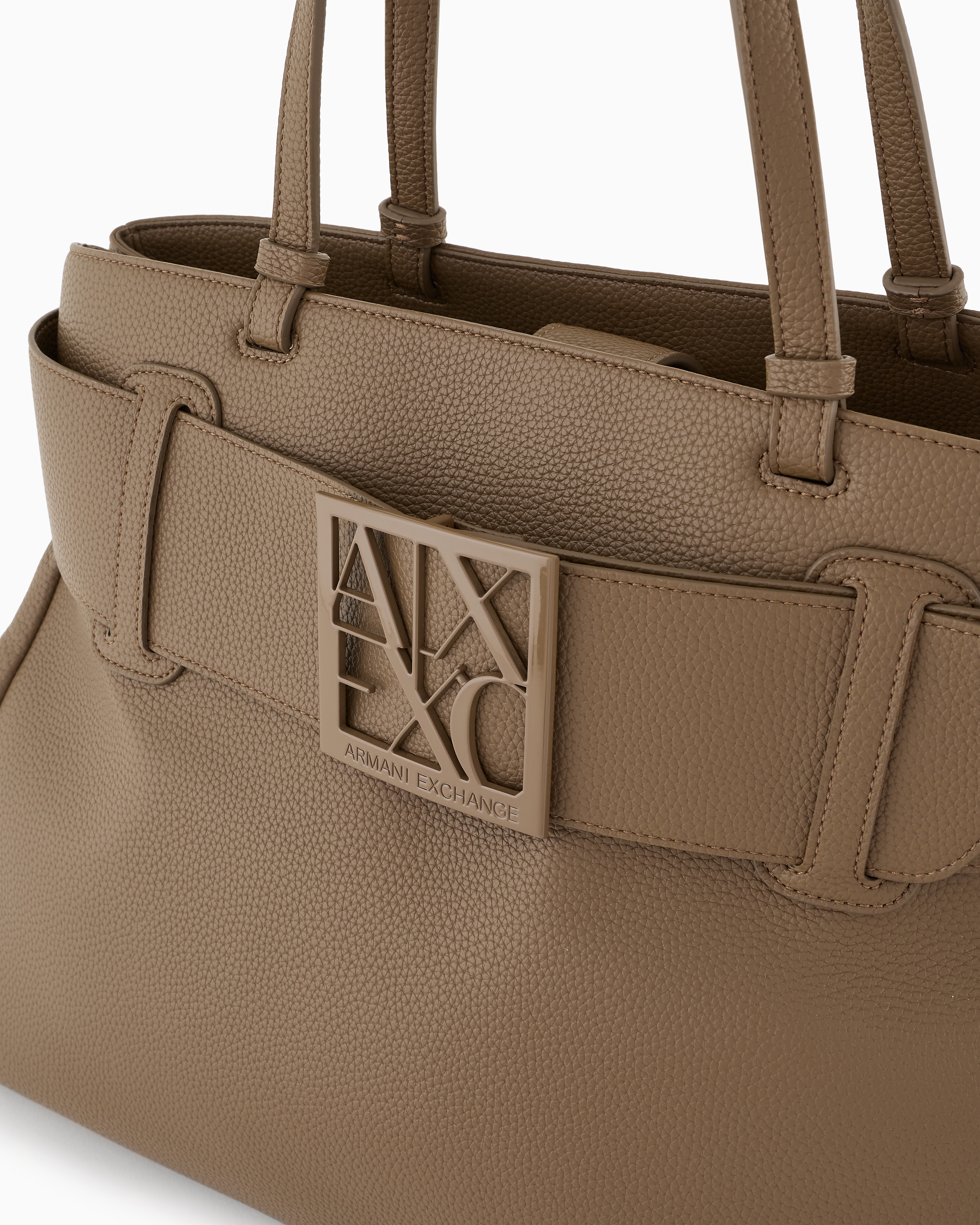 Armani Exchange Shoppers In Brown