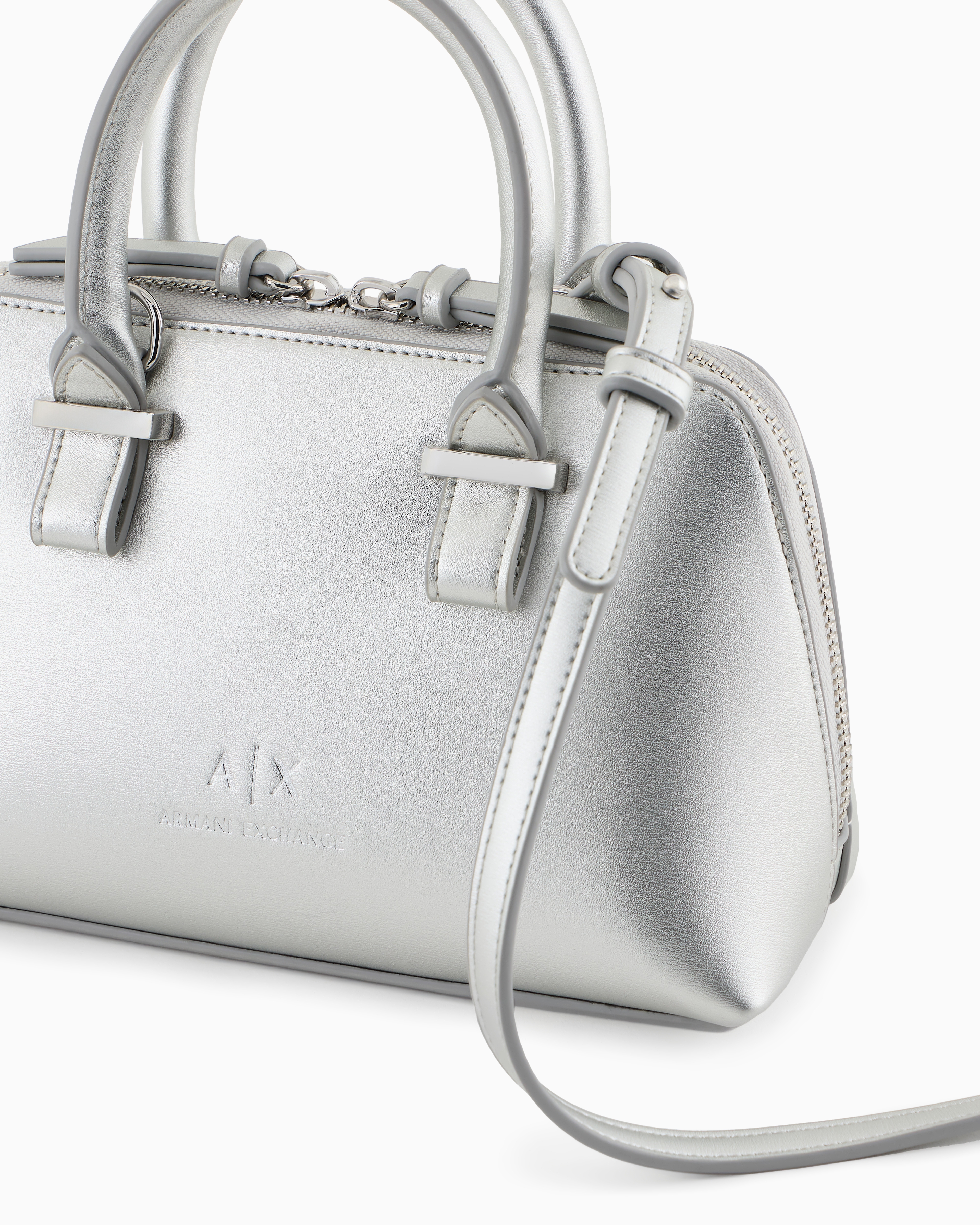 Armani Exchange Top Handles In Silver