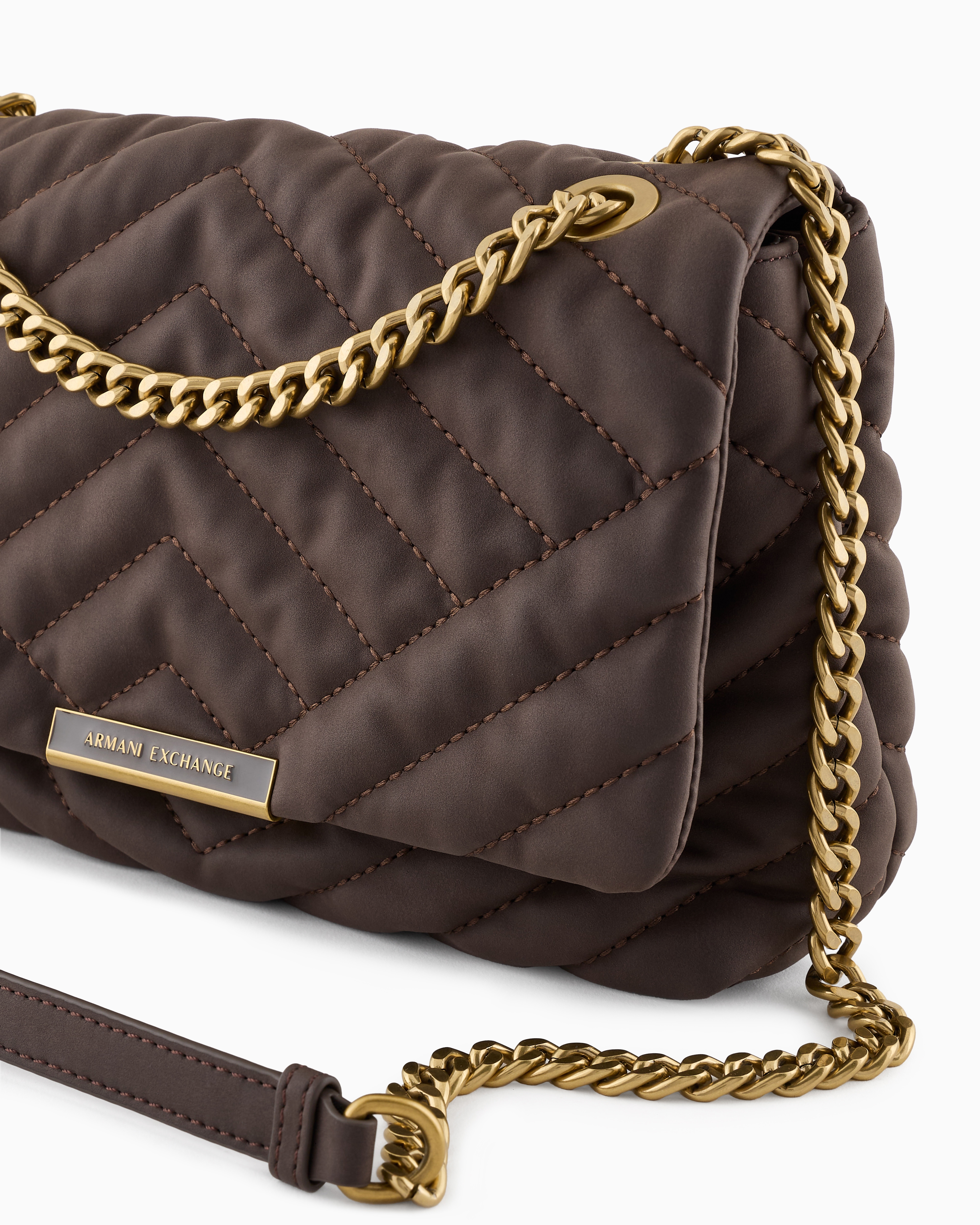 Armani Exchange Crossbody Bags In Brown