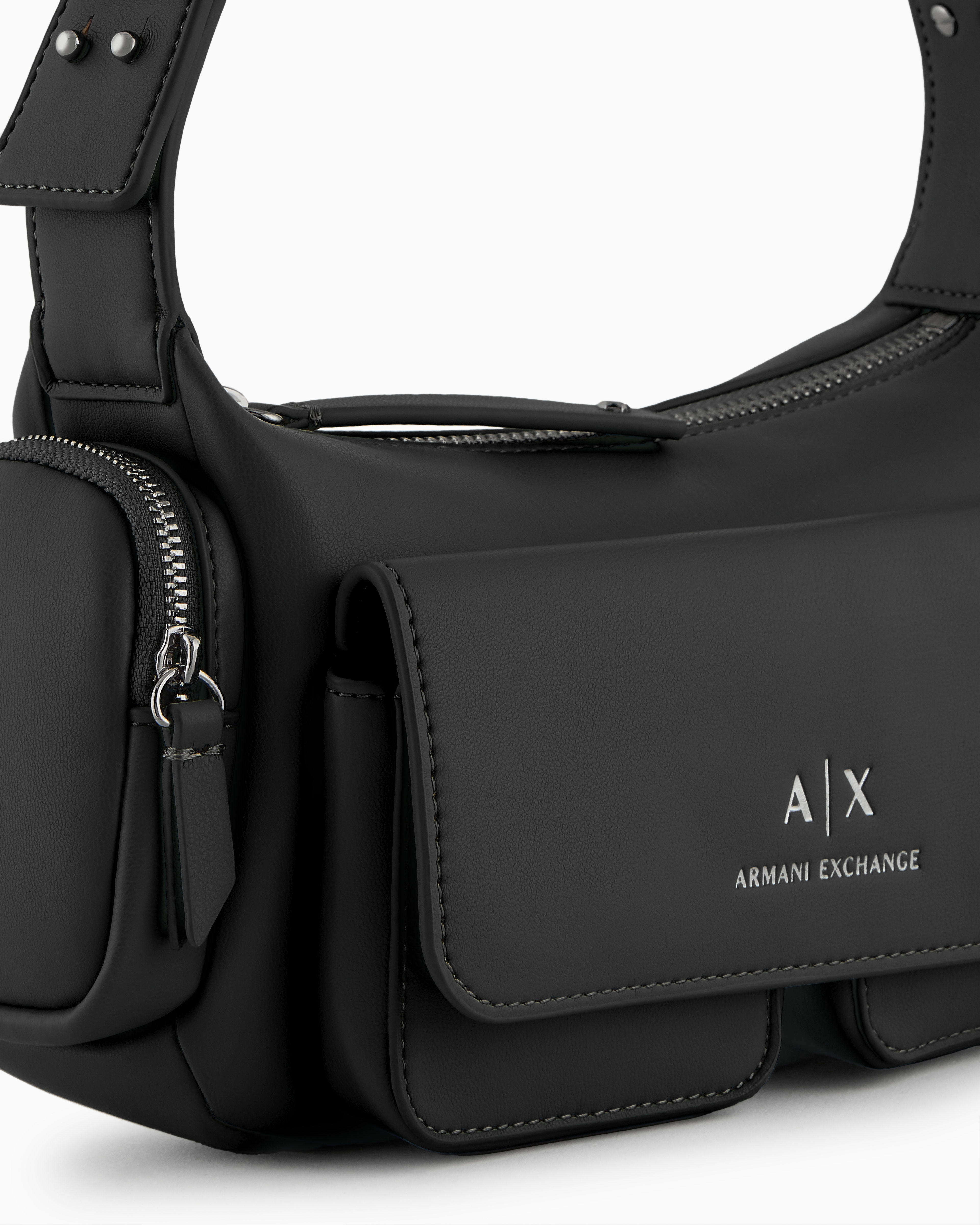 Armani Exchange Shoulder Bags In Black