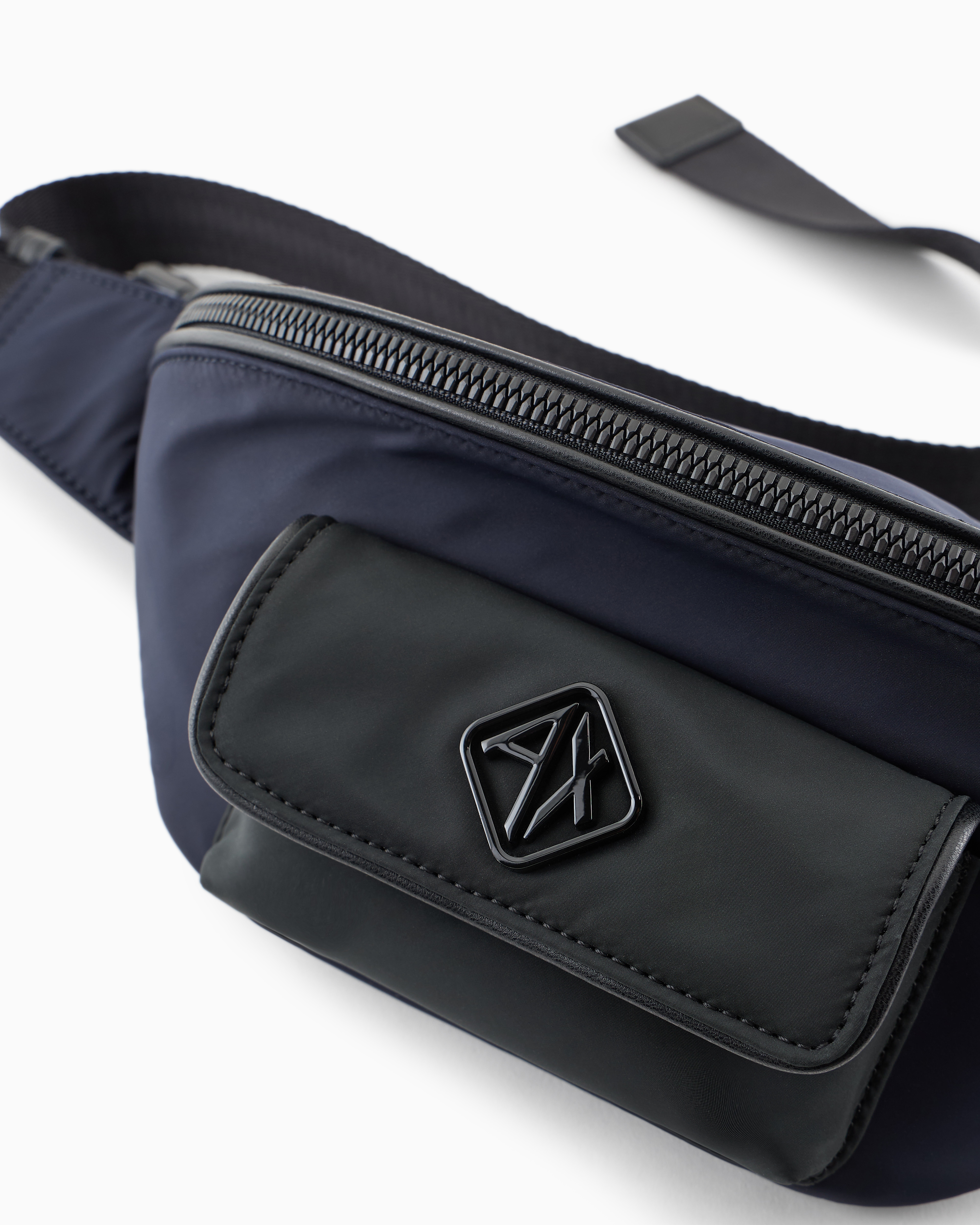 Armani Exchange - Bum bag with small external pocket, Man, Green, Size: TU
