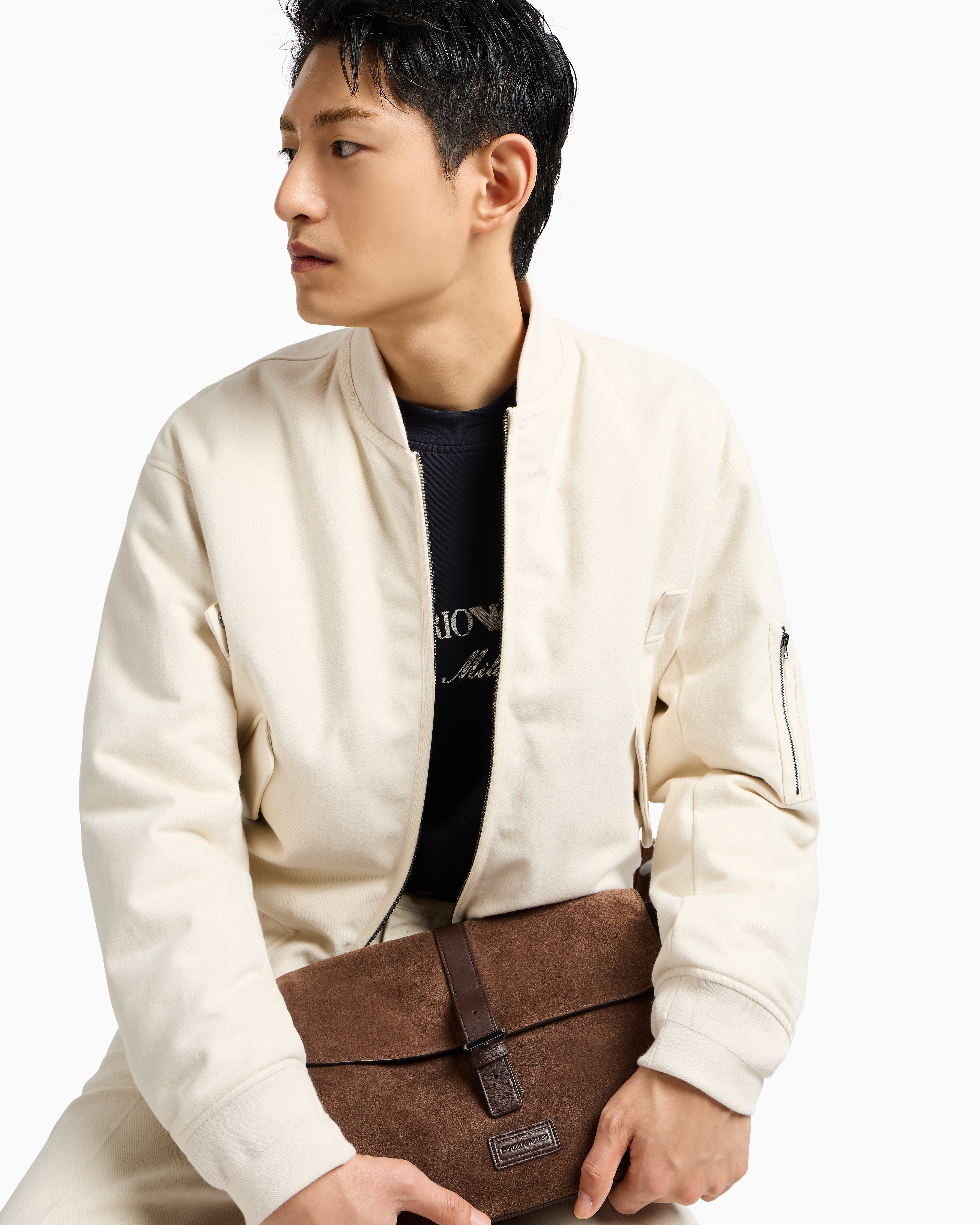EMPORIO ARMANI EM001052AF10013M1052 関税送料込 オールオーバージャカードロゴ ニットプルオーバー | Armani
