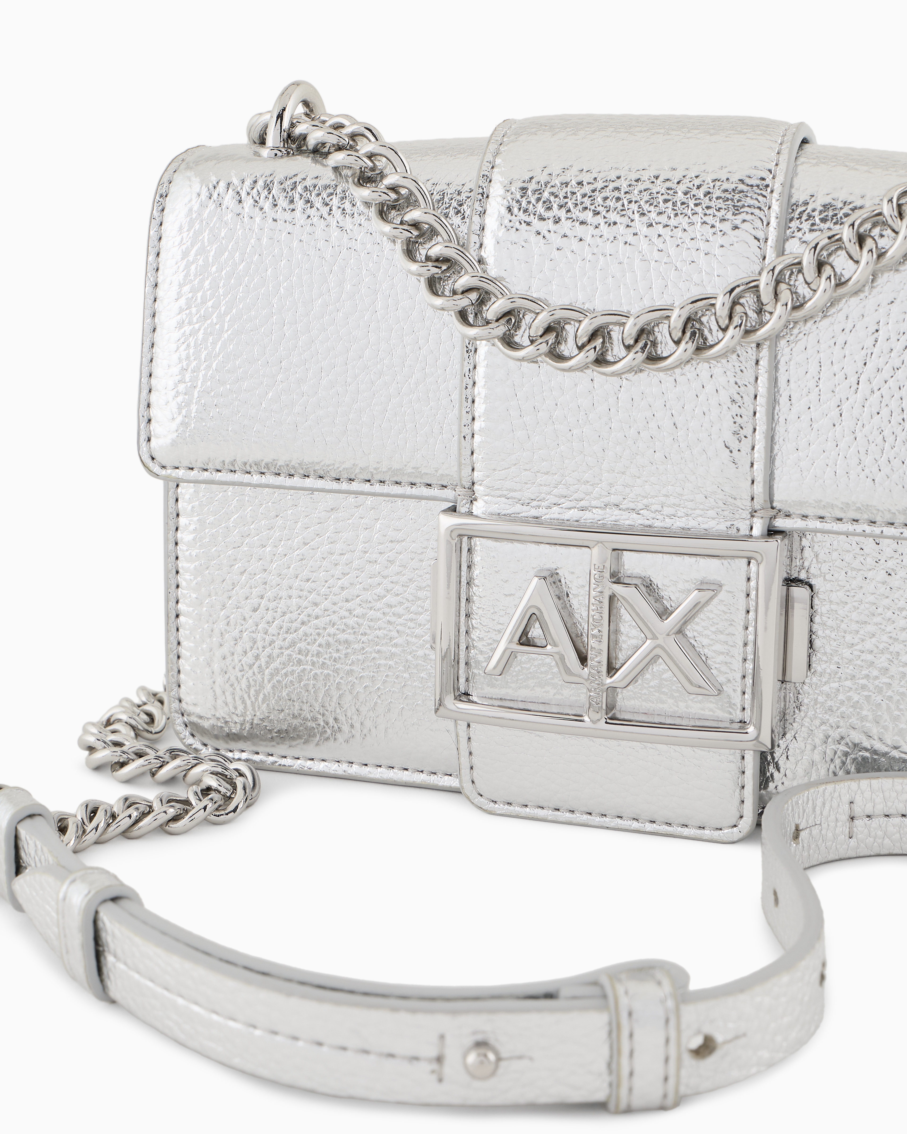 上品コーデはコレで安心！ AXロゴ Exchange Armani | チェーンミニショルダーバック バッグ
