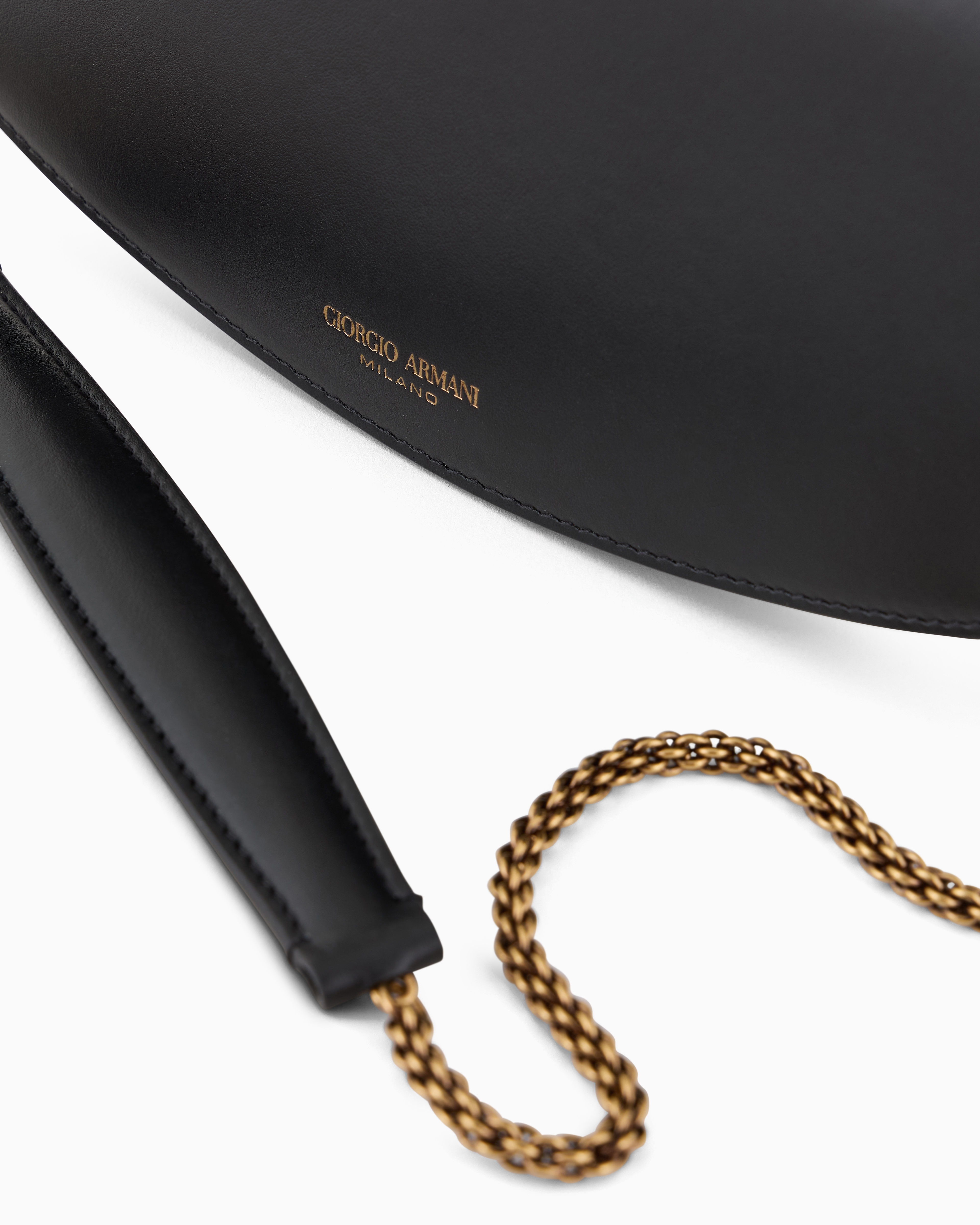 GIORGIO ARMANI SMALL LEATHER SHOULDER CLUTCH BAG