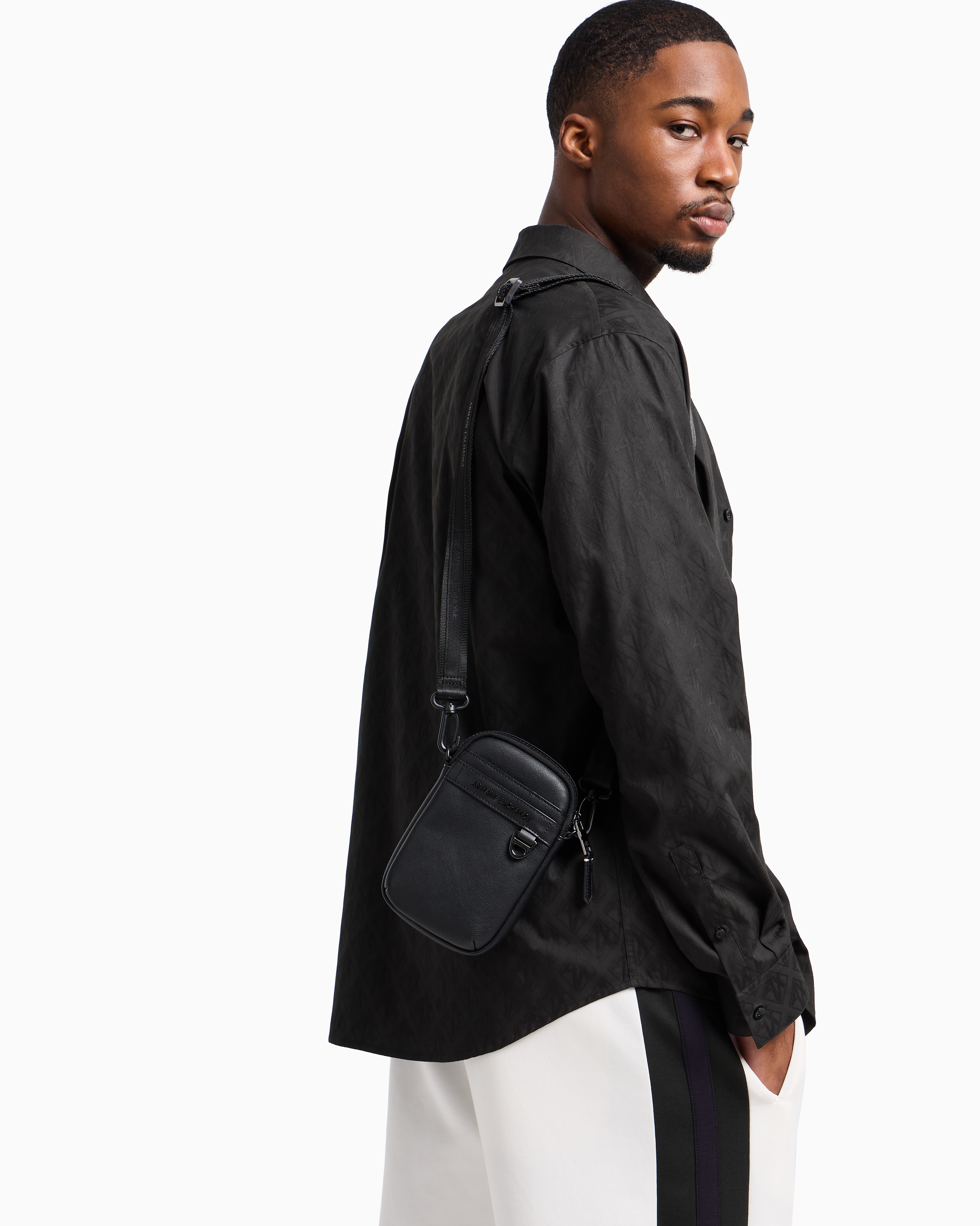 Small rectangular shoulder bag with hook | Armani Exchange