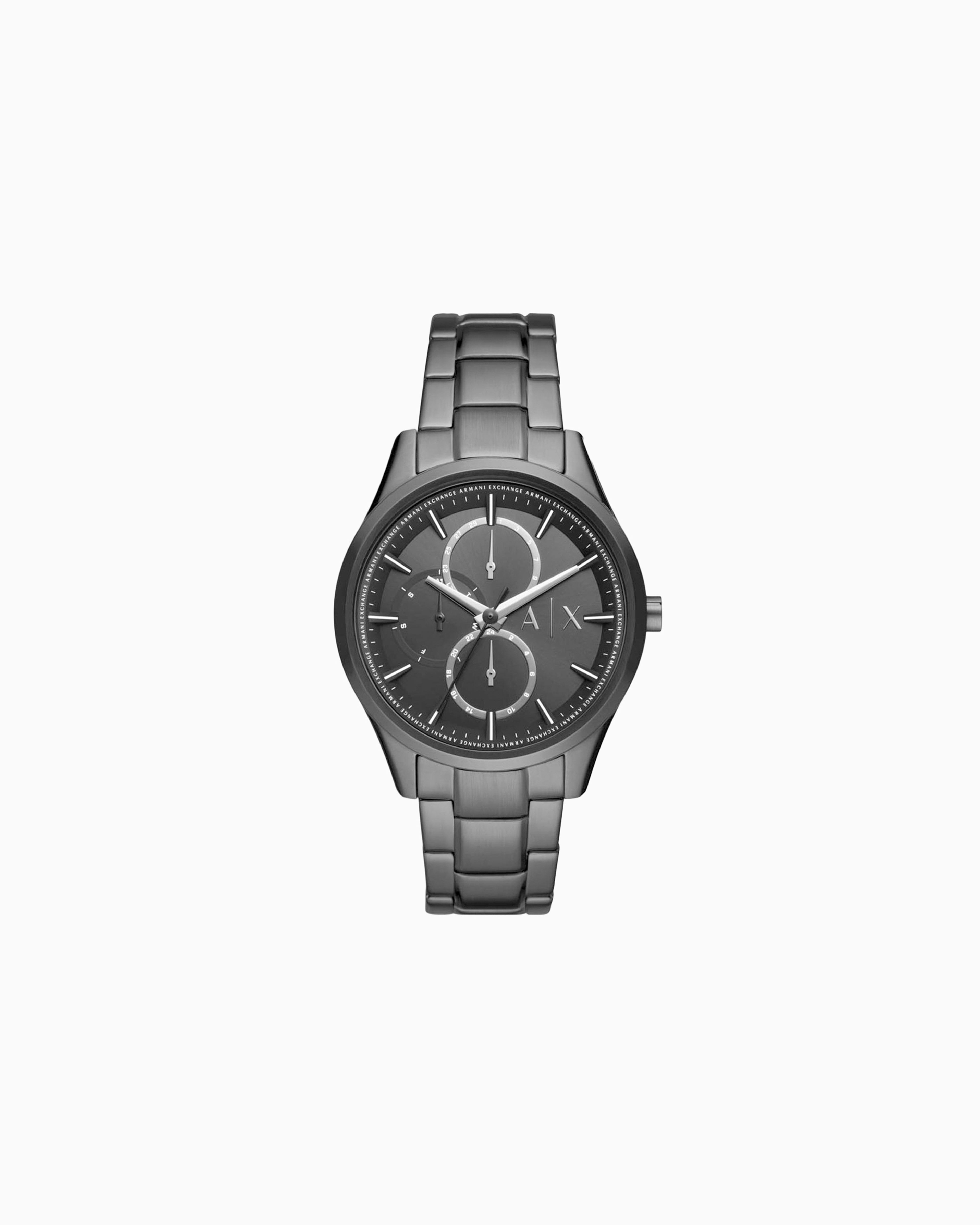 Armani Exchange - Multifunction watch in black steel, Man, Multicoloured, Size: TU