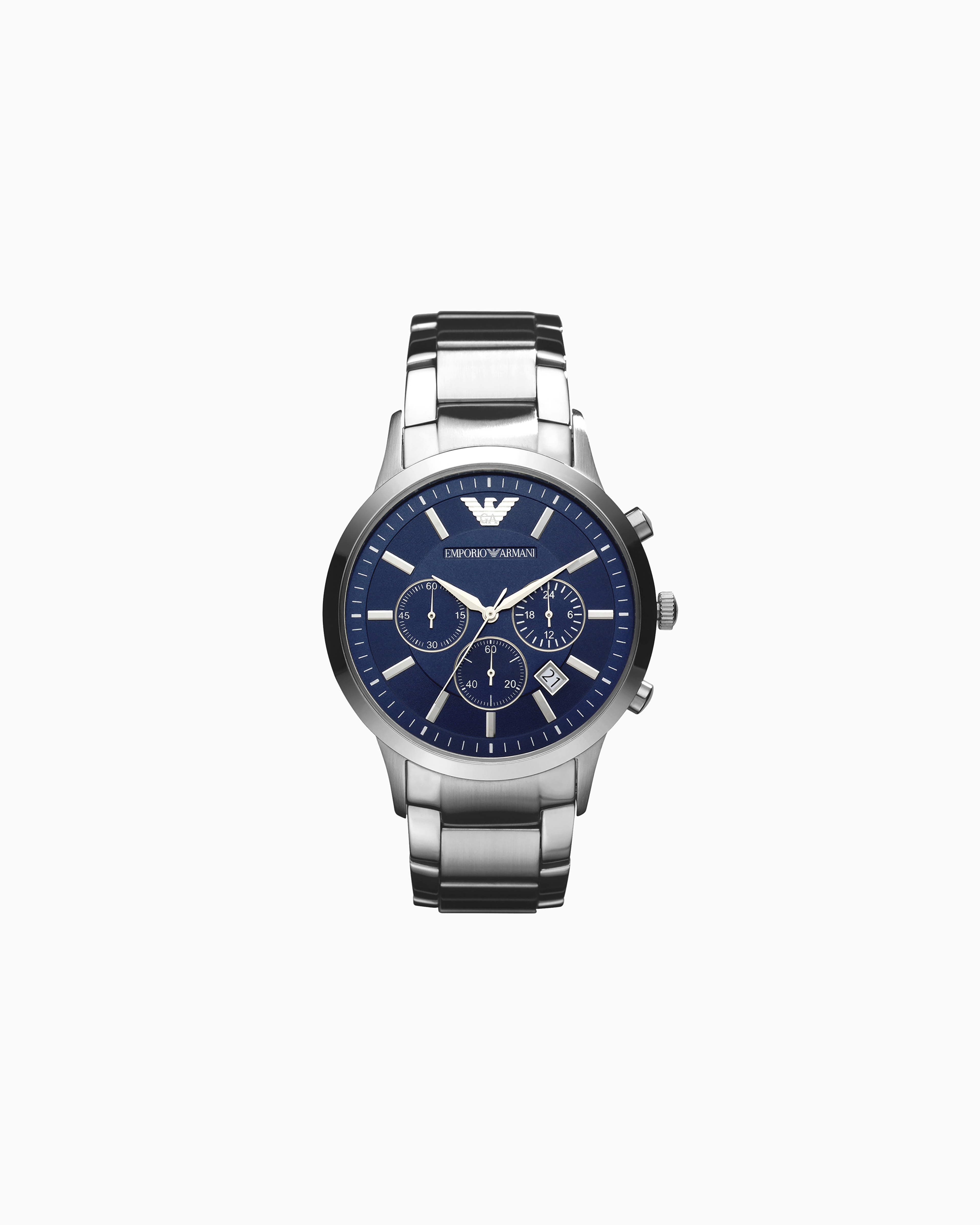 Emporio Armani Men's Chronograph Stainless Steel Watch In Multicoloured