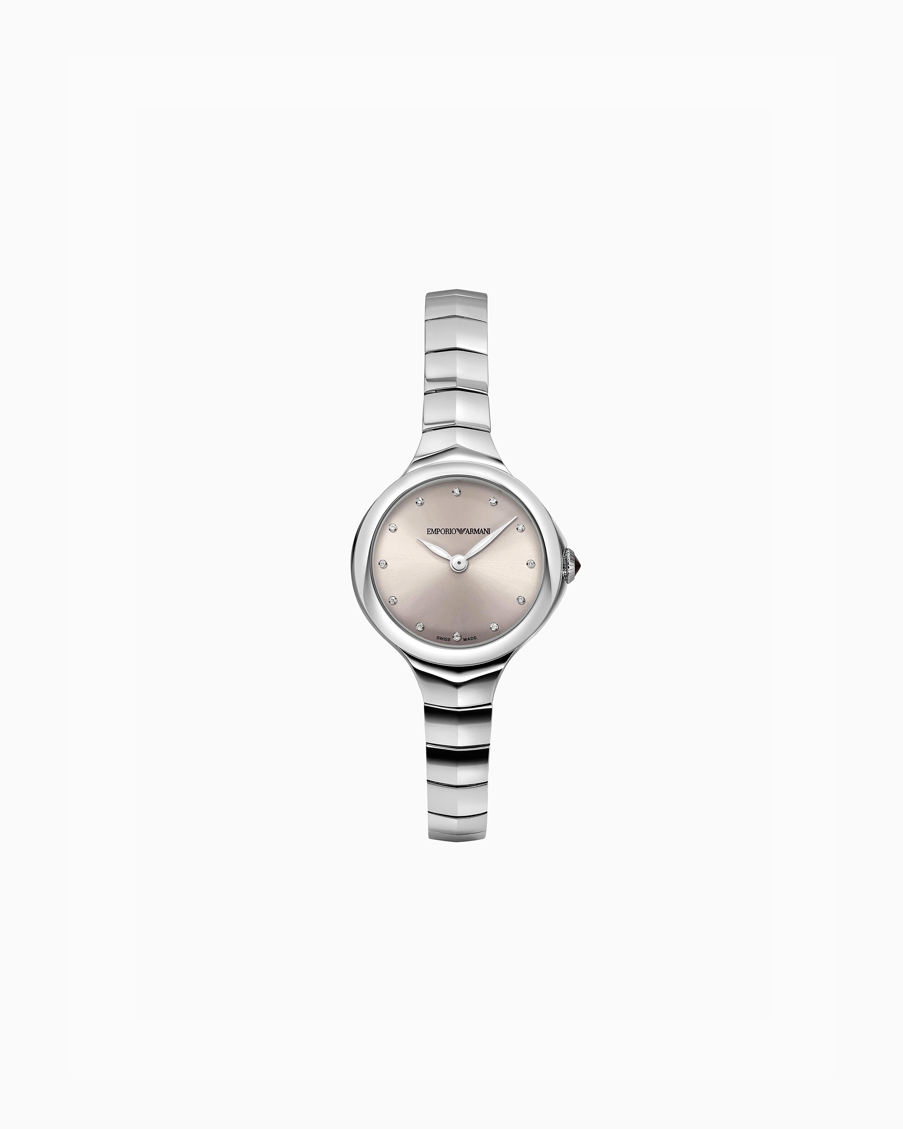Emporio Armani Fluid Deco Schweizer Damenuhr Mit Zwei Zeigern In Mehrfarbig