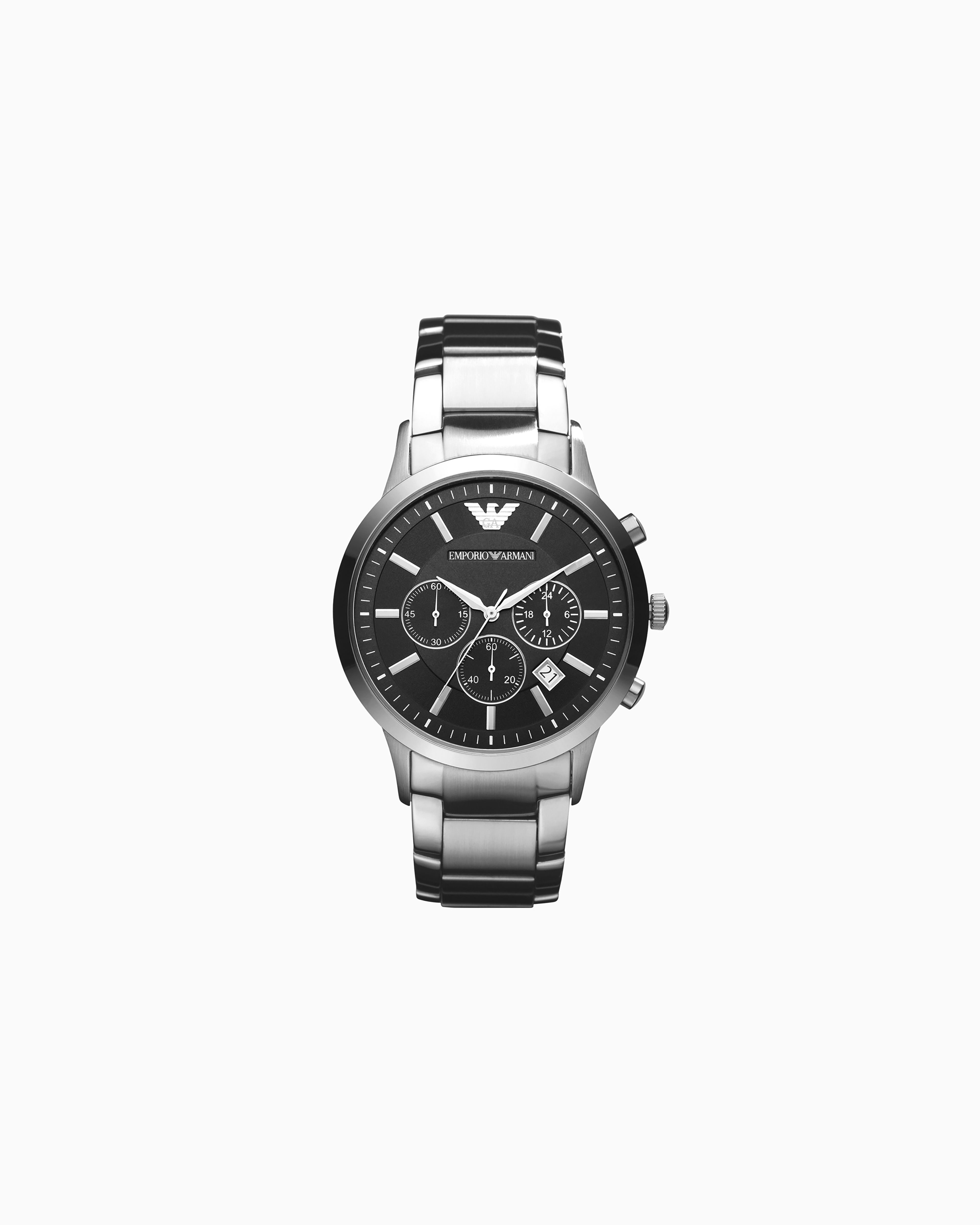 Emporio Armani Men's Chronograph Stainless Steel Watch In Multicoloured