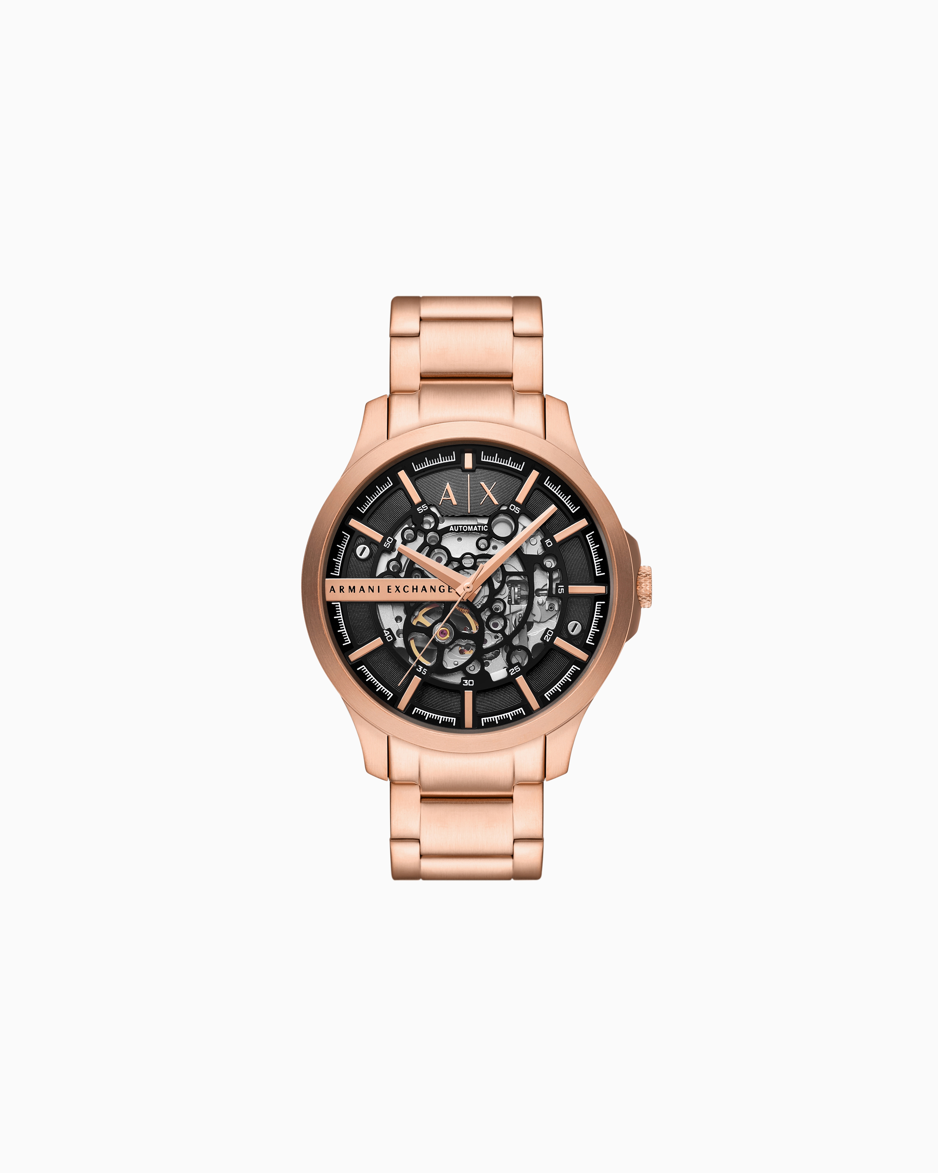 Armani Exchange Chronograph Gold-tone Stainless Steel Watch In Multicoloured