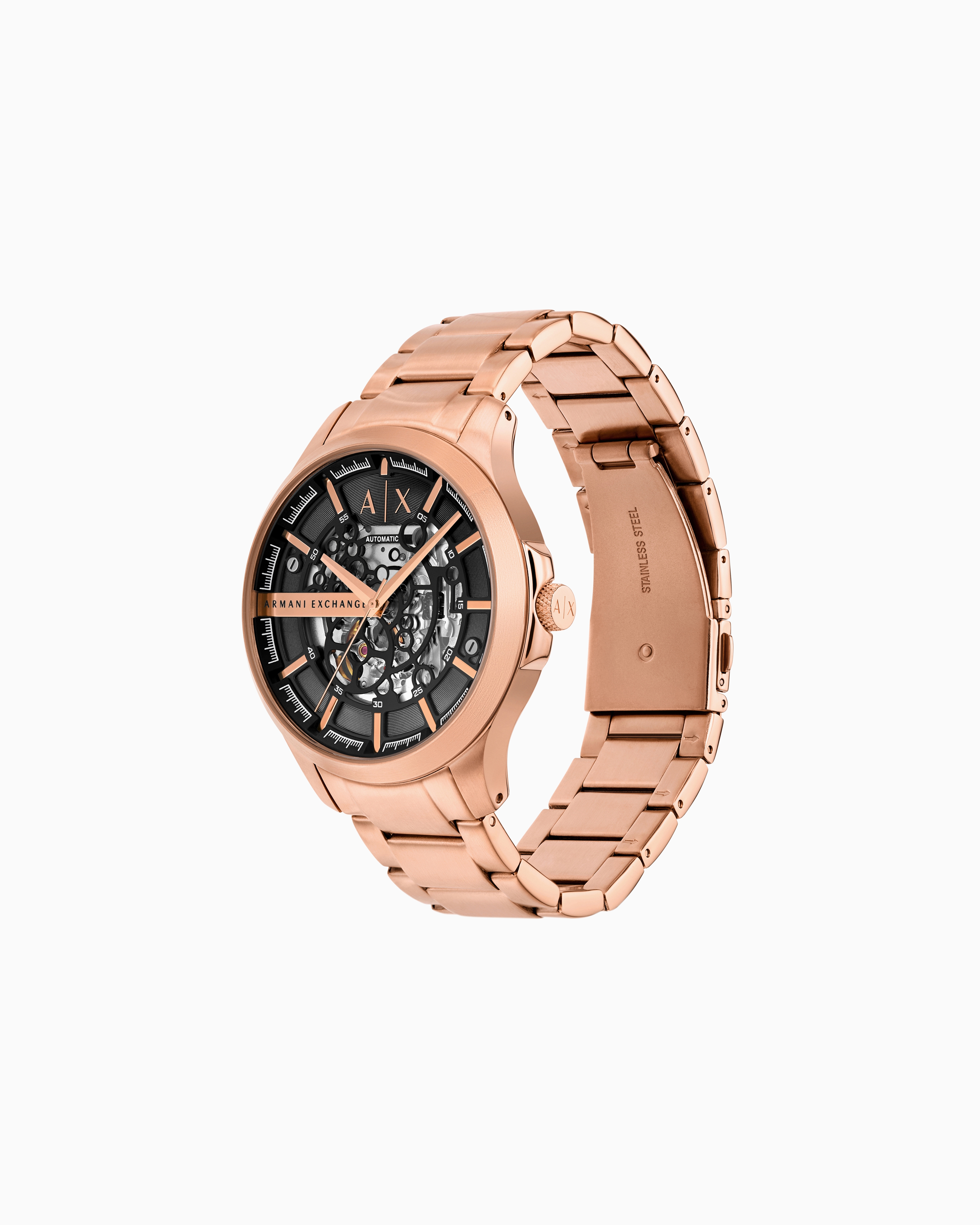 Armani Exchange Chronograph Gold-tone Stainless Steel Watch In Multicoloured