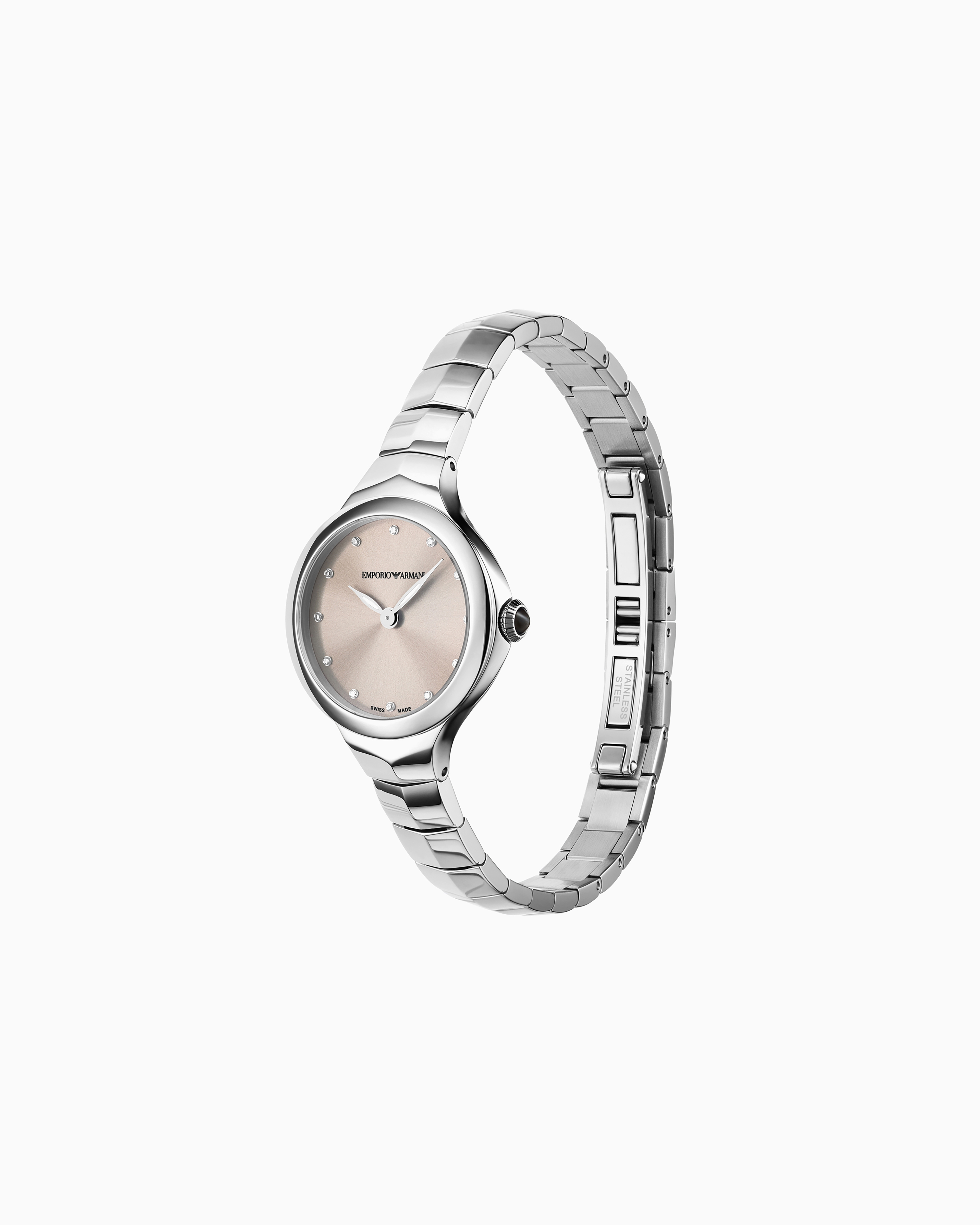 Emporio Armani Fluid Deco Schweizer Damenuhr Mit Zwei Zeigern In Mehrfarbig