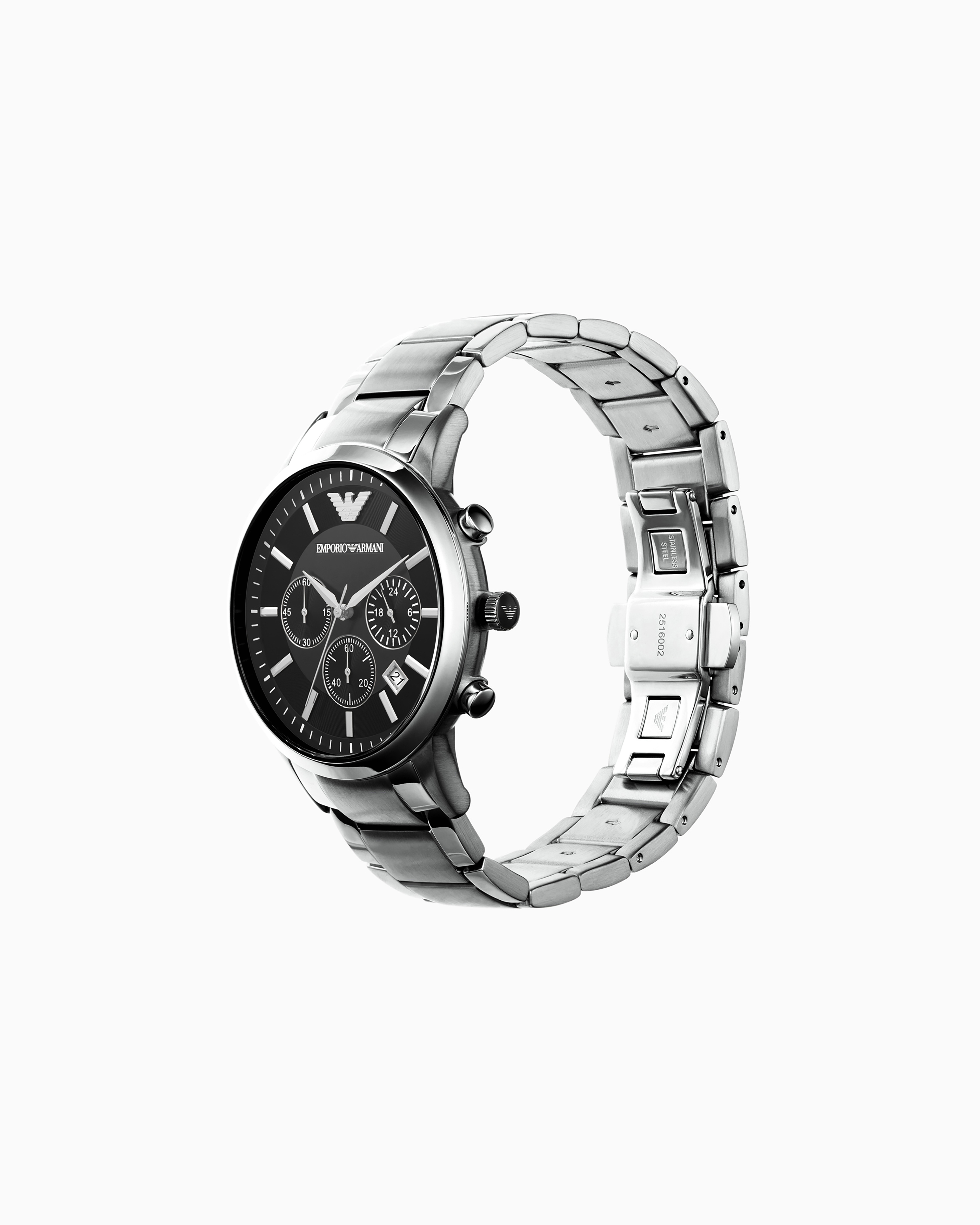 Emporio Armani Men's Chronograph Stainless Steel Watch In Multicoloured