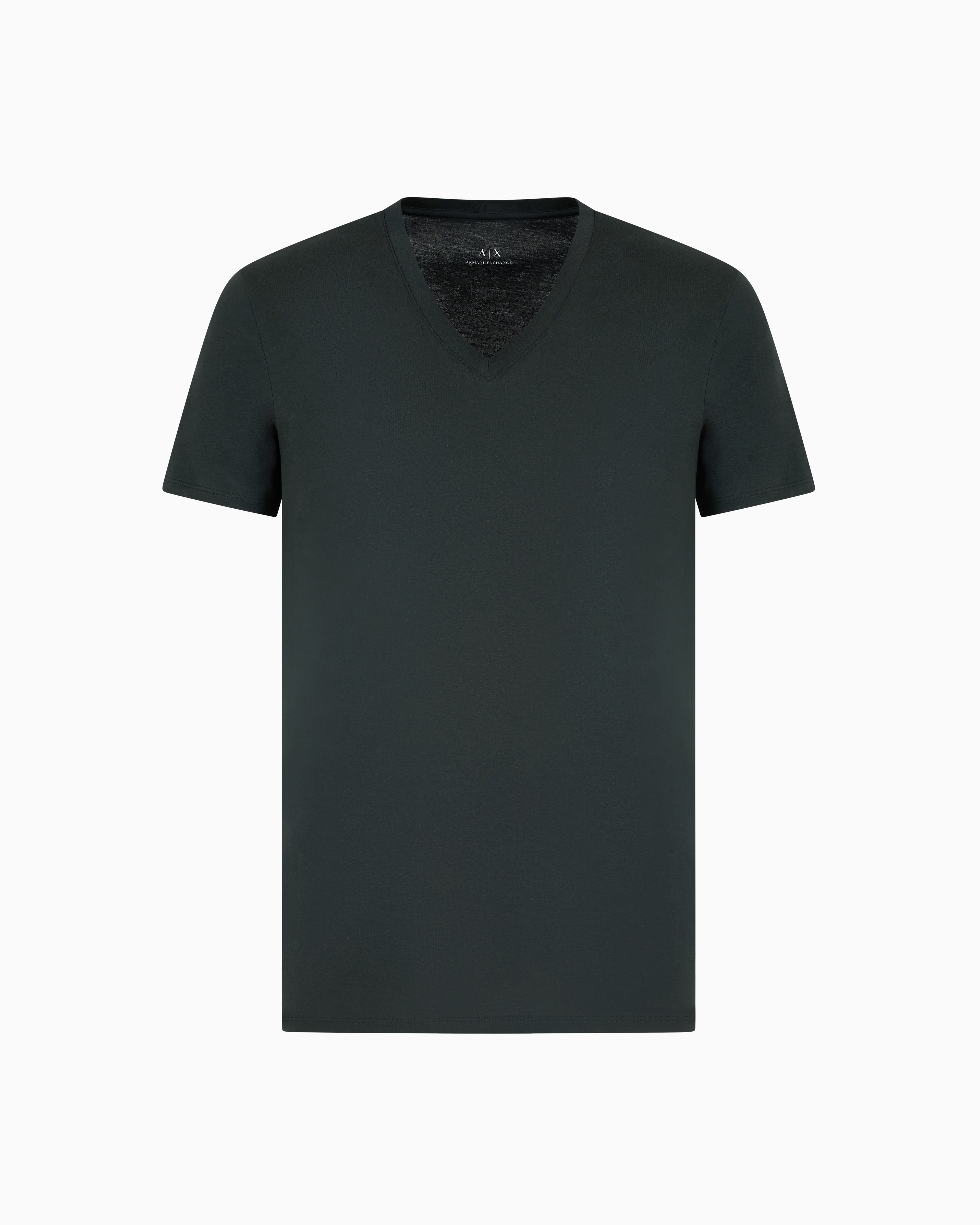 Armani Exchange Regular Fit T-shirt In Pima Cotton Jersey In Green