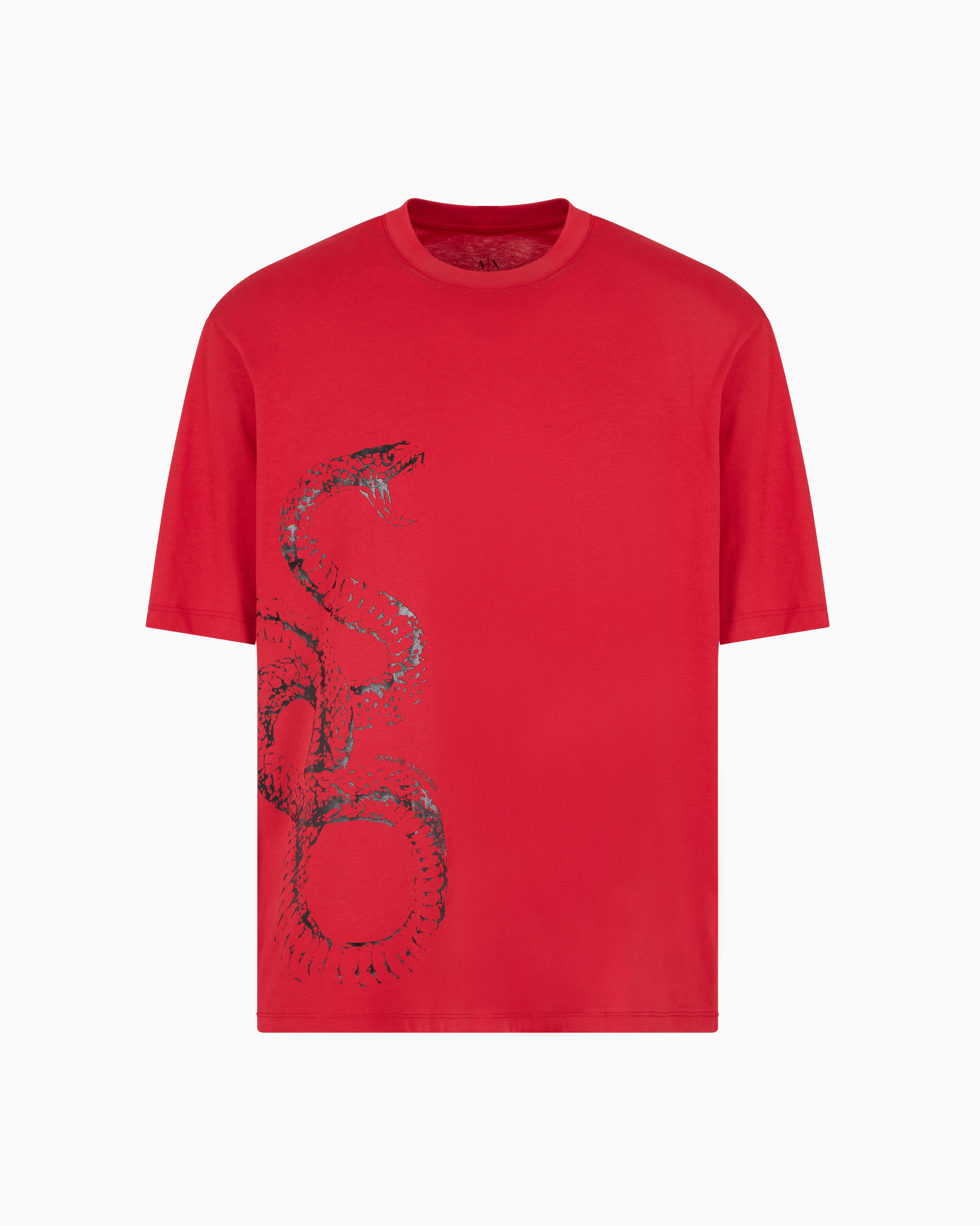 Armani Exchange Lunae New Year Regular Fit Jersey T-shirt In Red