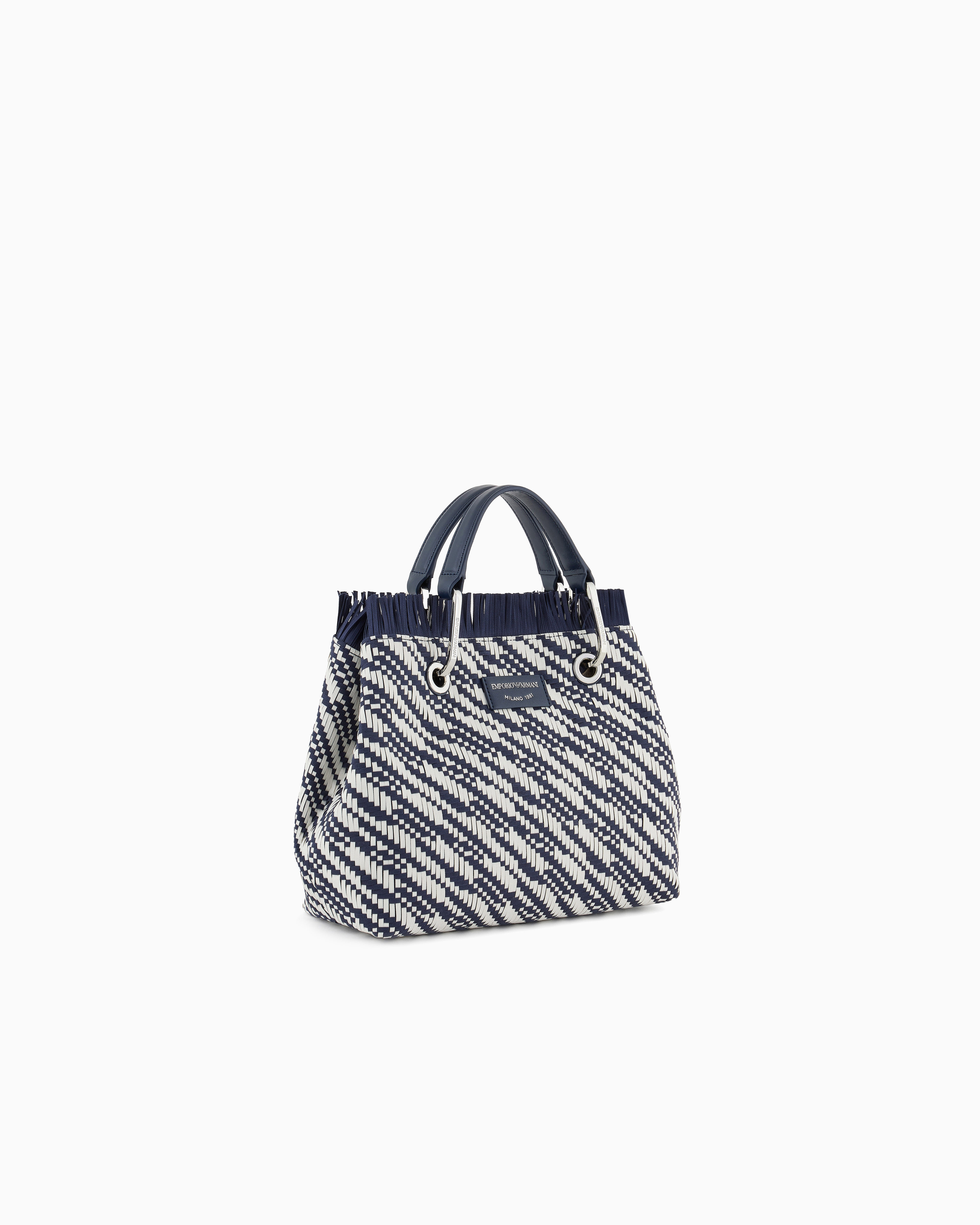 Emporio Armani Shoppers In Blue