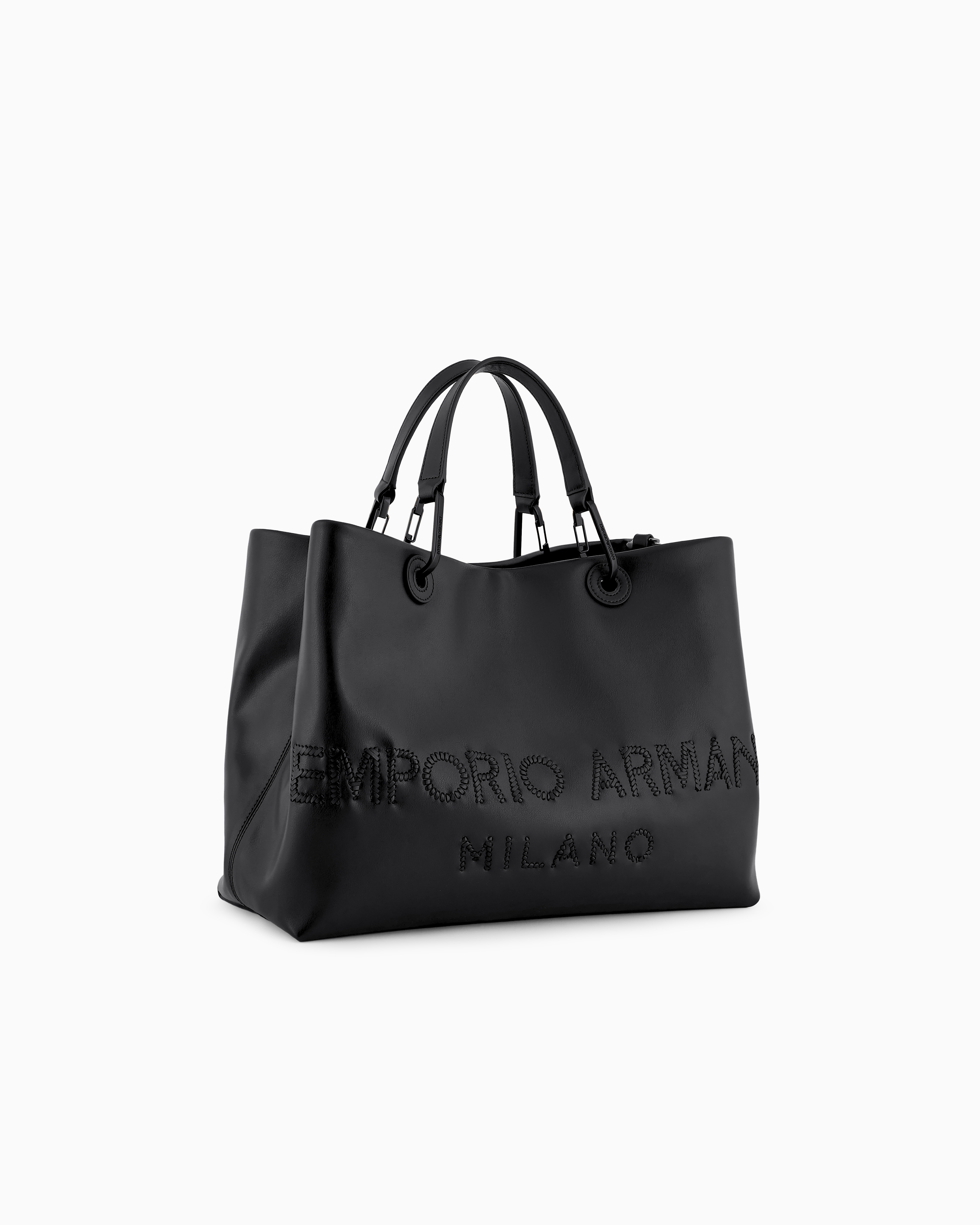 Emporio Armani Shoppers In Black