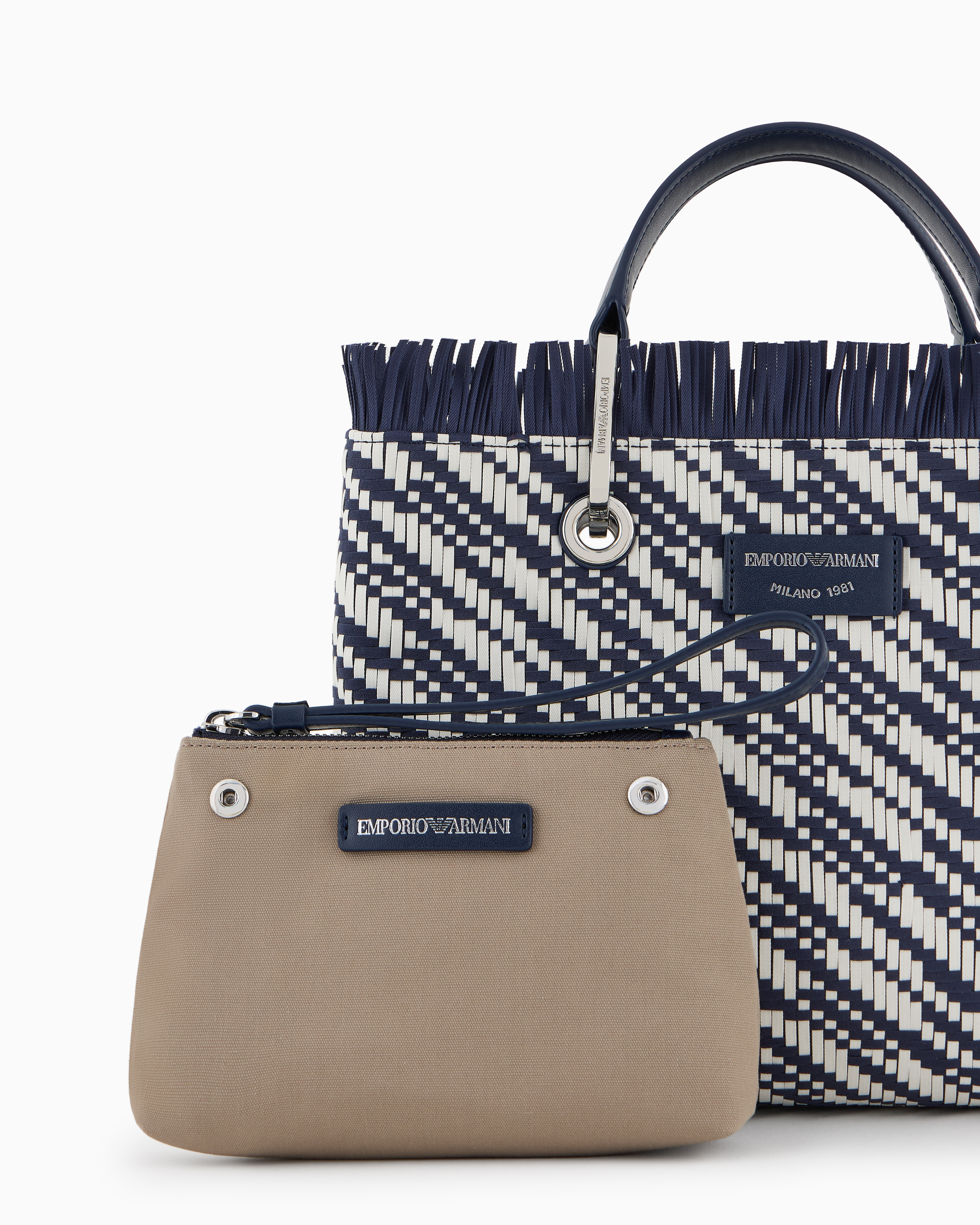 EMPORIO ARMANI☆MyEA ミディアム バスケットウィーブ バッグ♪ undefined