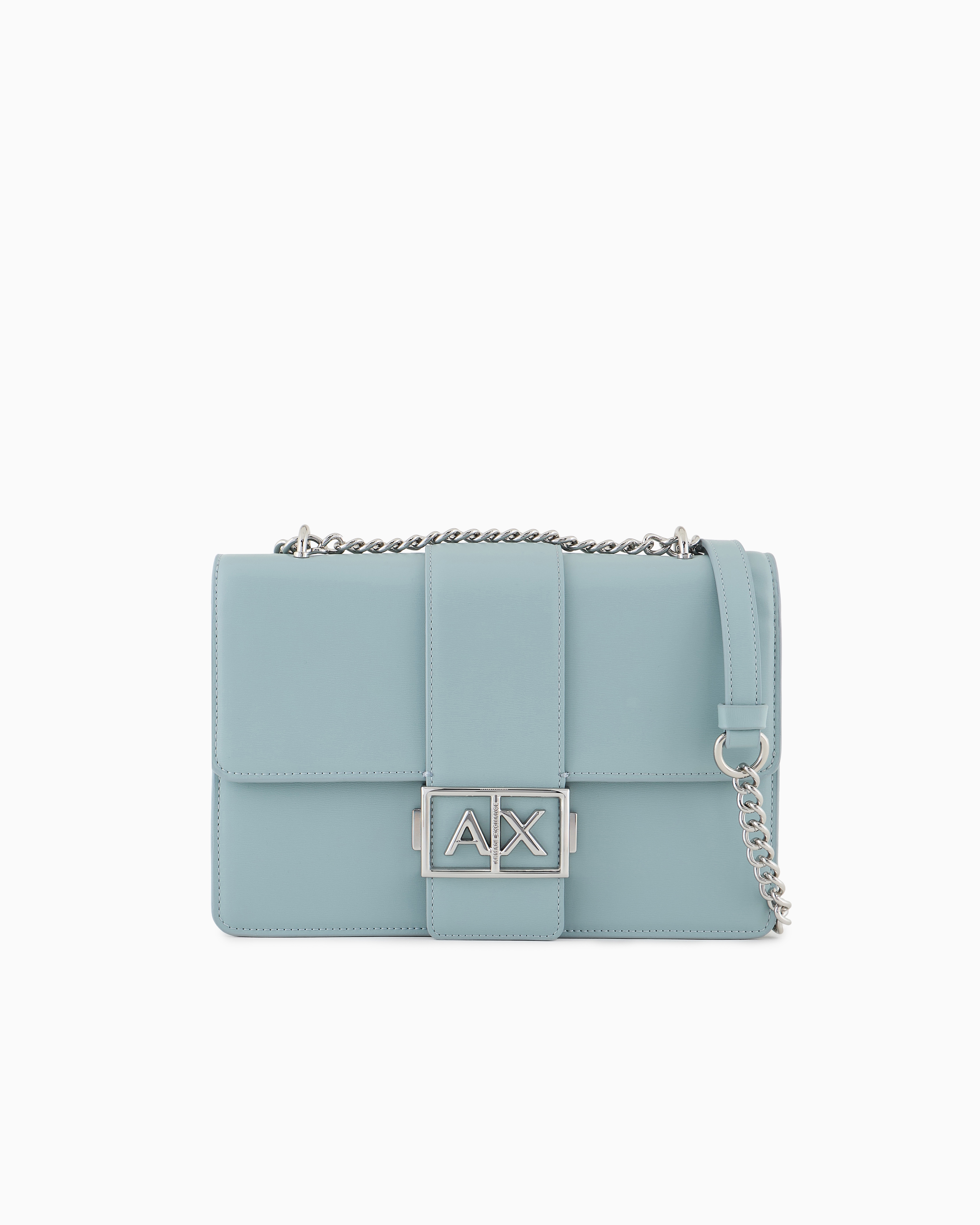Armani Exchange Crossbody Bags In Light Blue