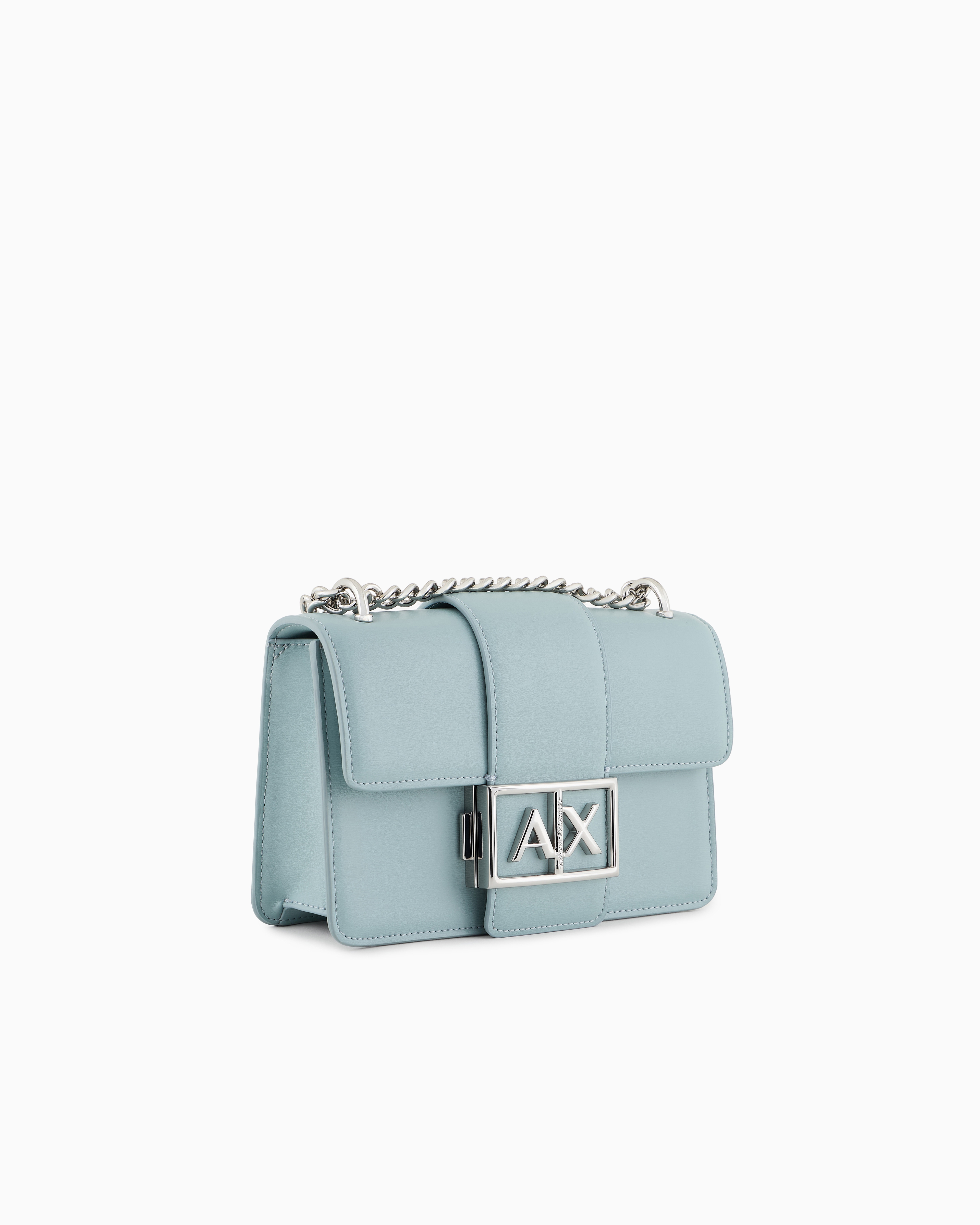 Armani Exchange Crossbody Bags In Light Blue