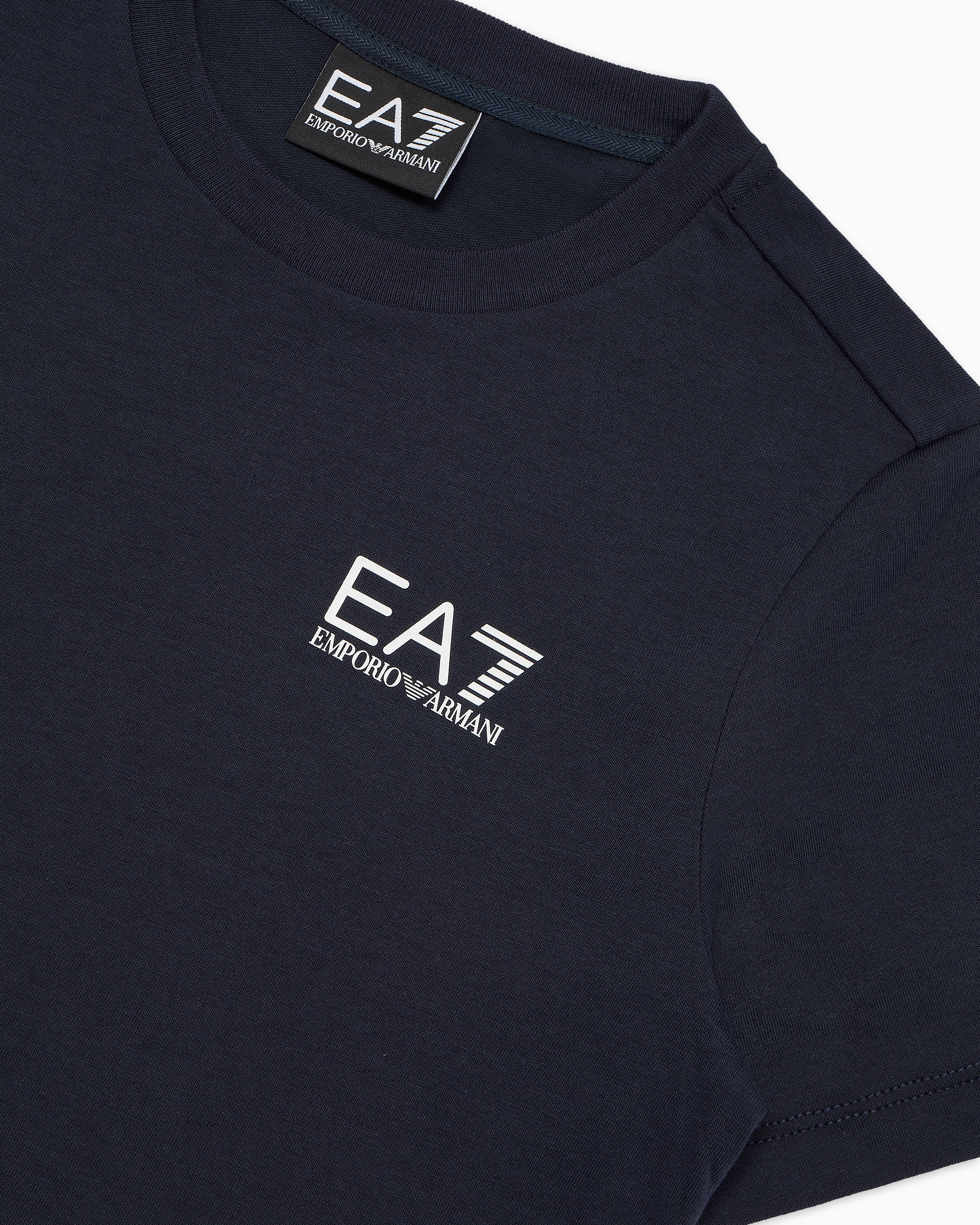 Ea7 Short Sleeve T-shirt In Blue