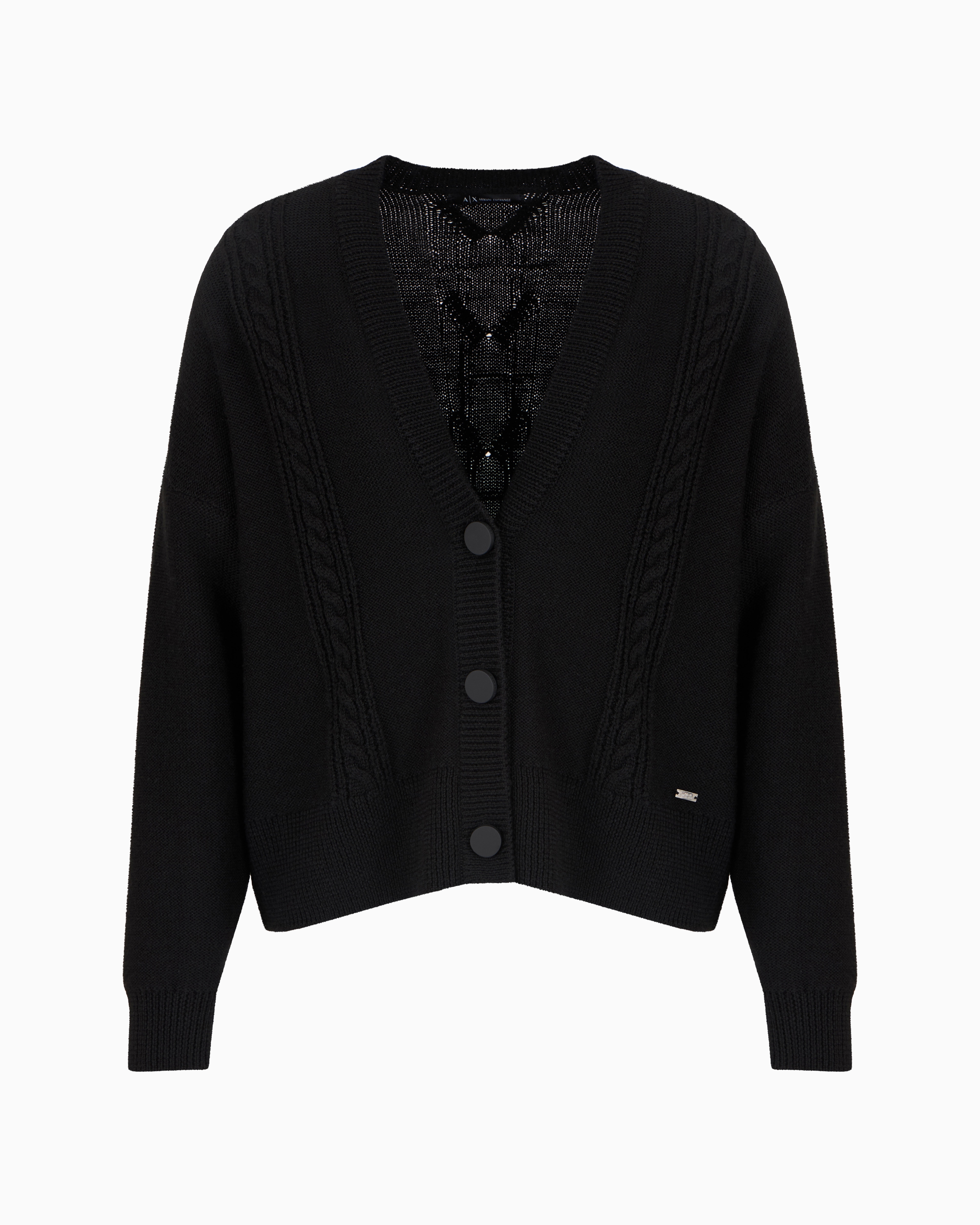Armani Exchange - Cardigans, Woman, Black, Size: