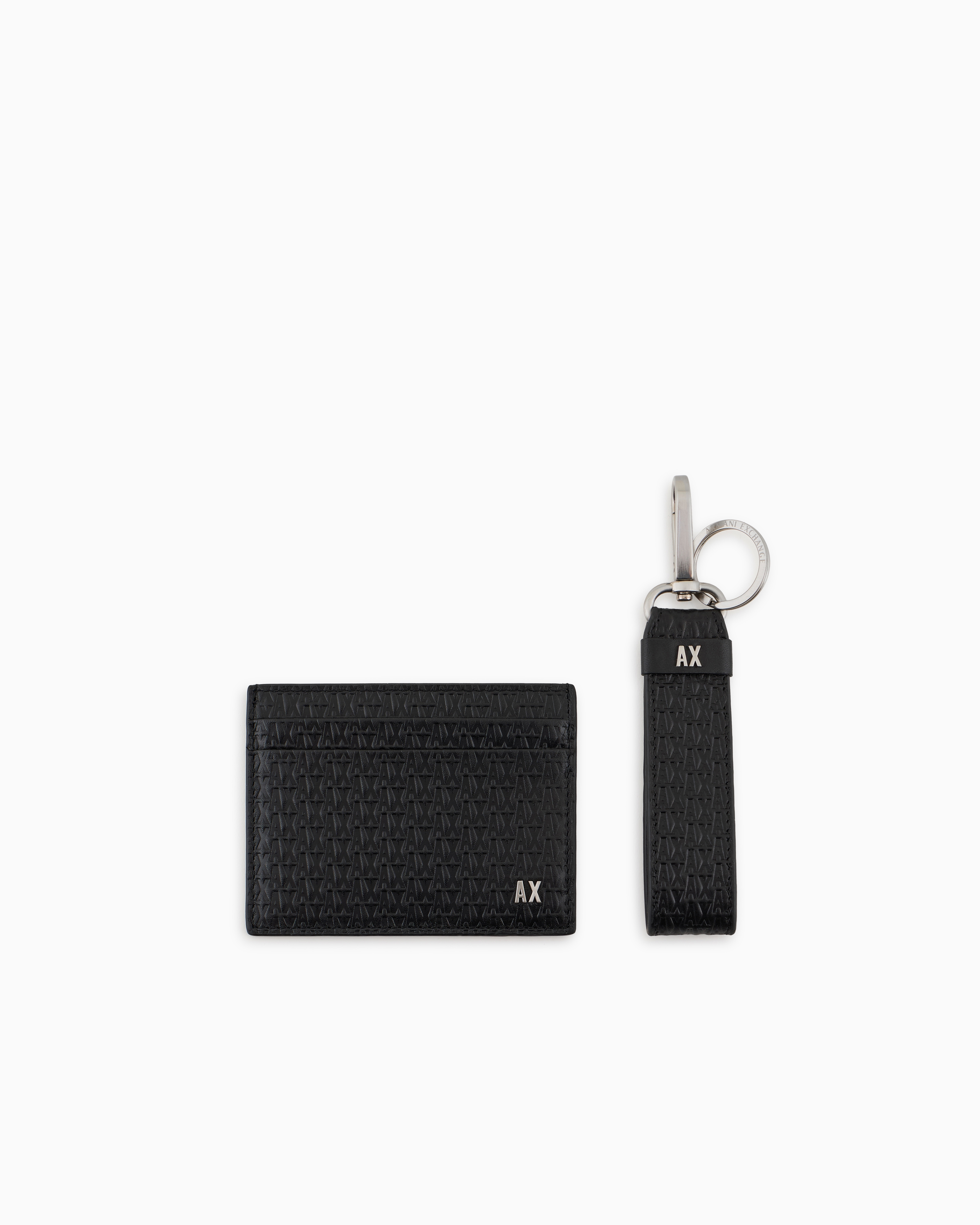 Armani Exchange Leather Goods Sets In Black