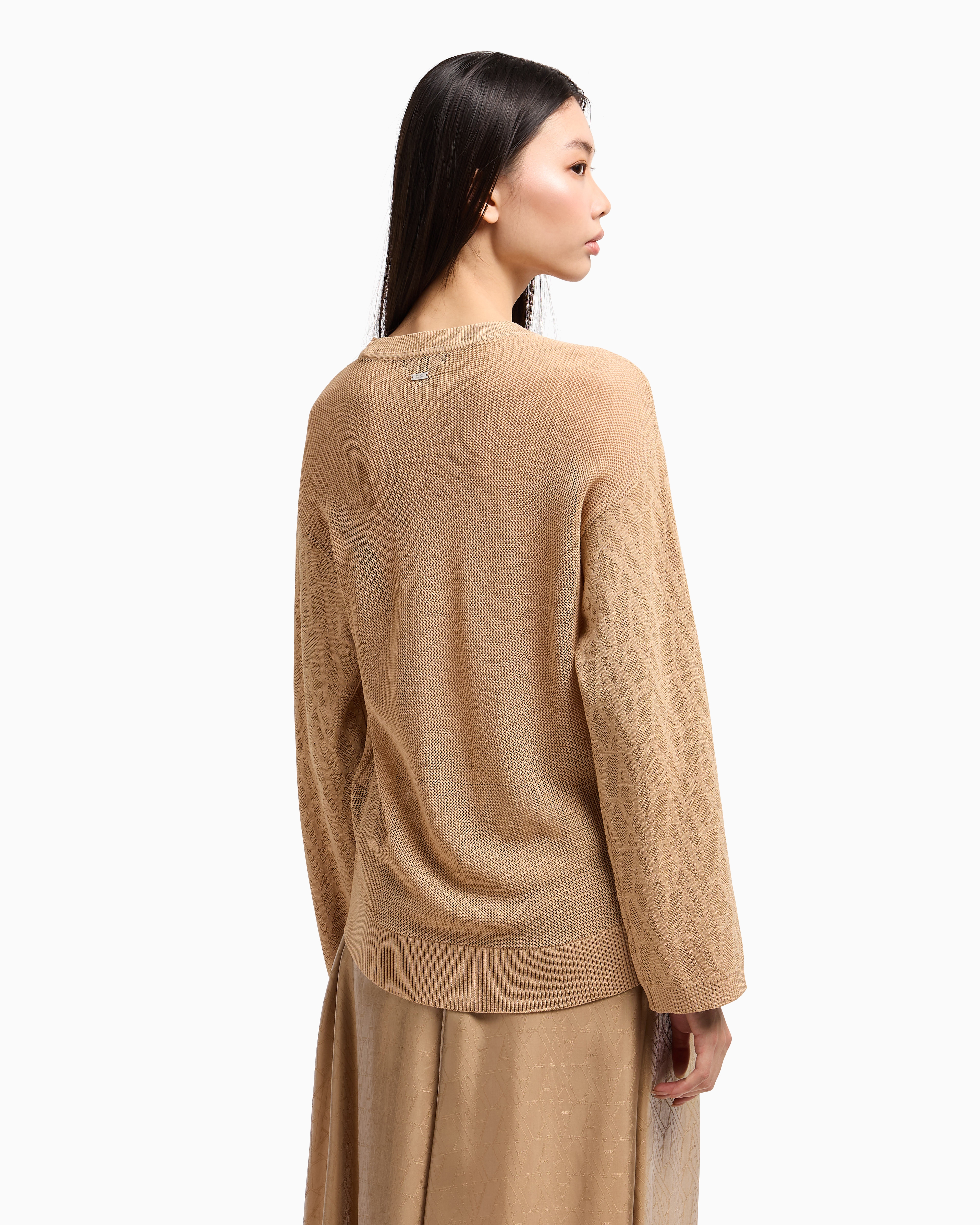 Armani Exchange - Jumpers, Woman, Beige, Size: