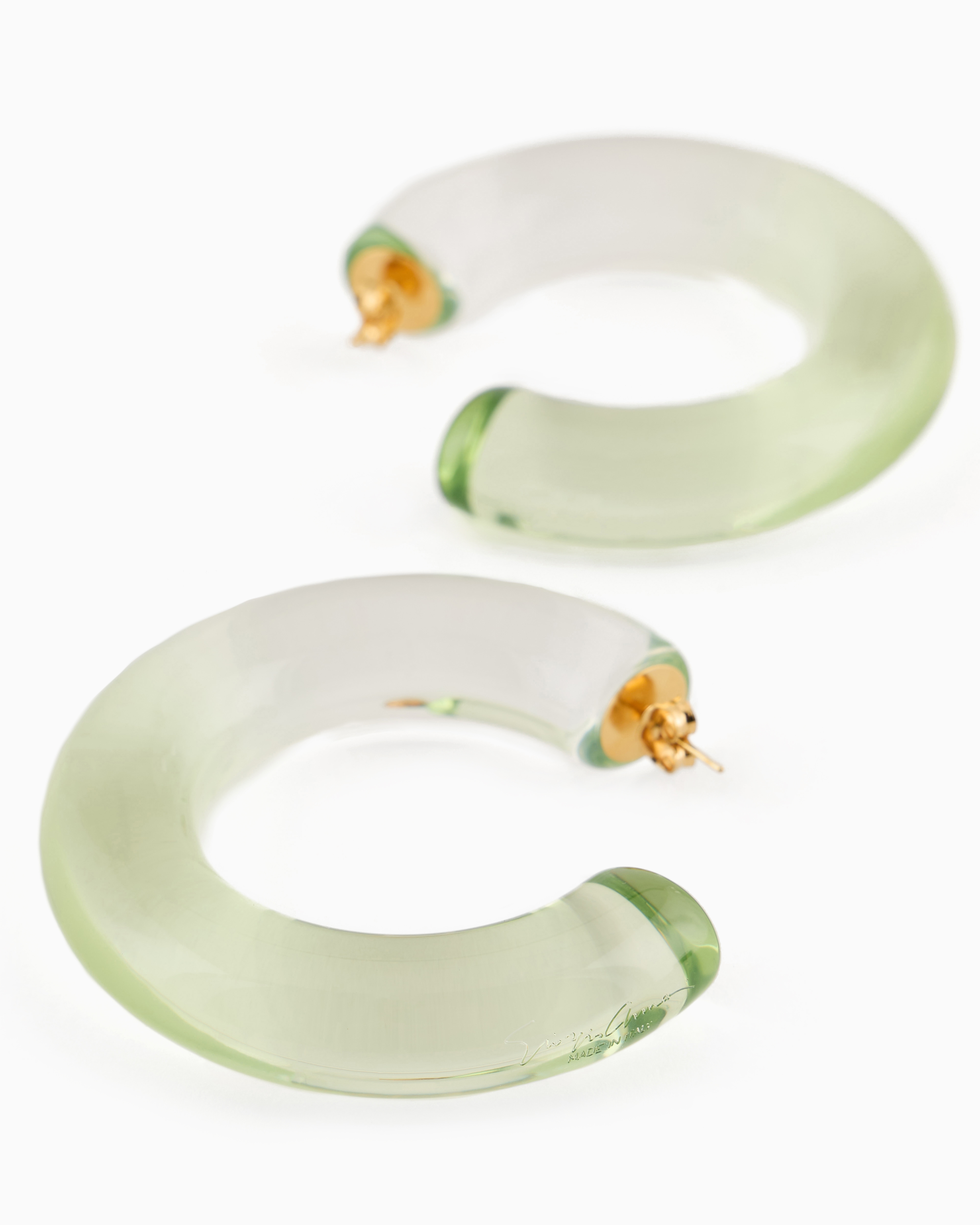 Giorgio Armani Earrings In Transparent