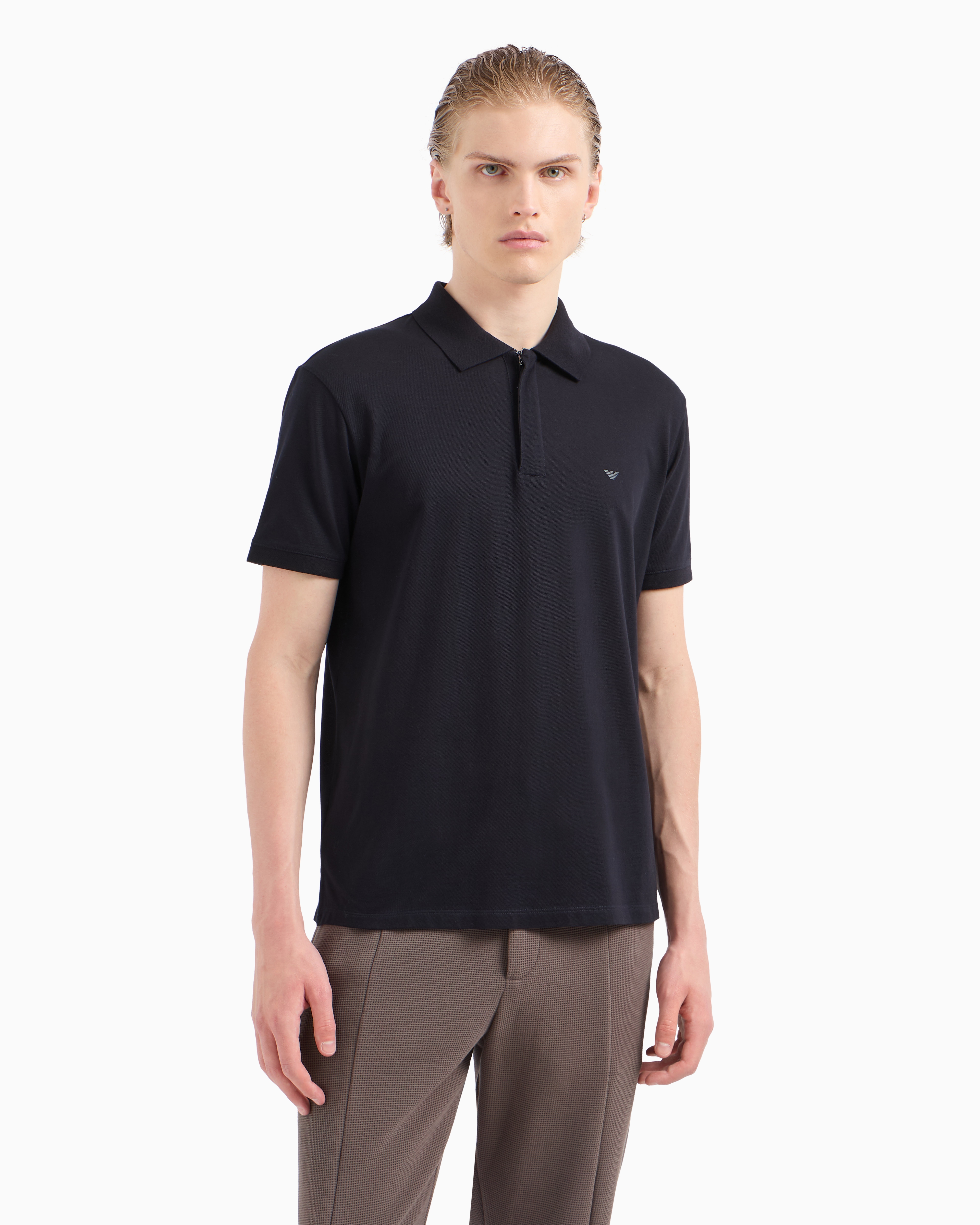 Emporio Armani Sweater In Navy Blue