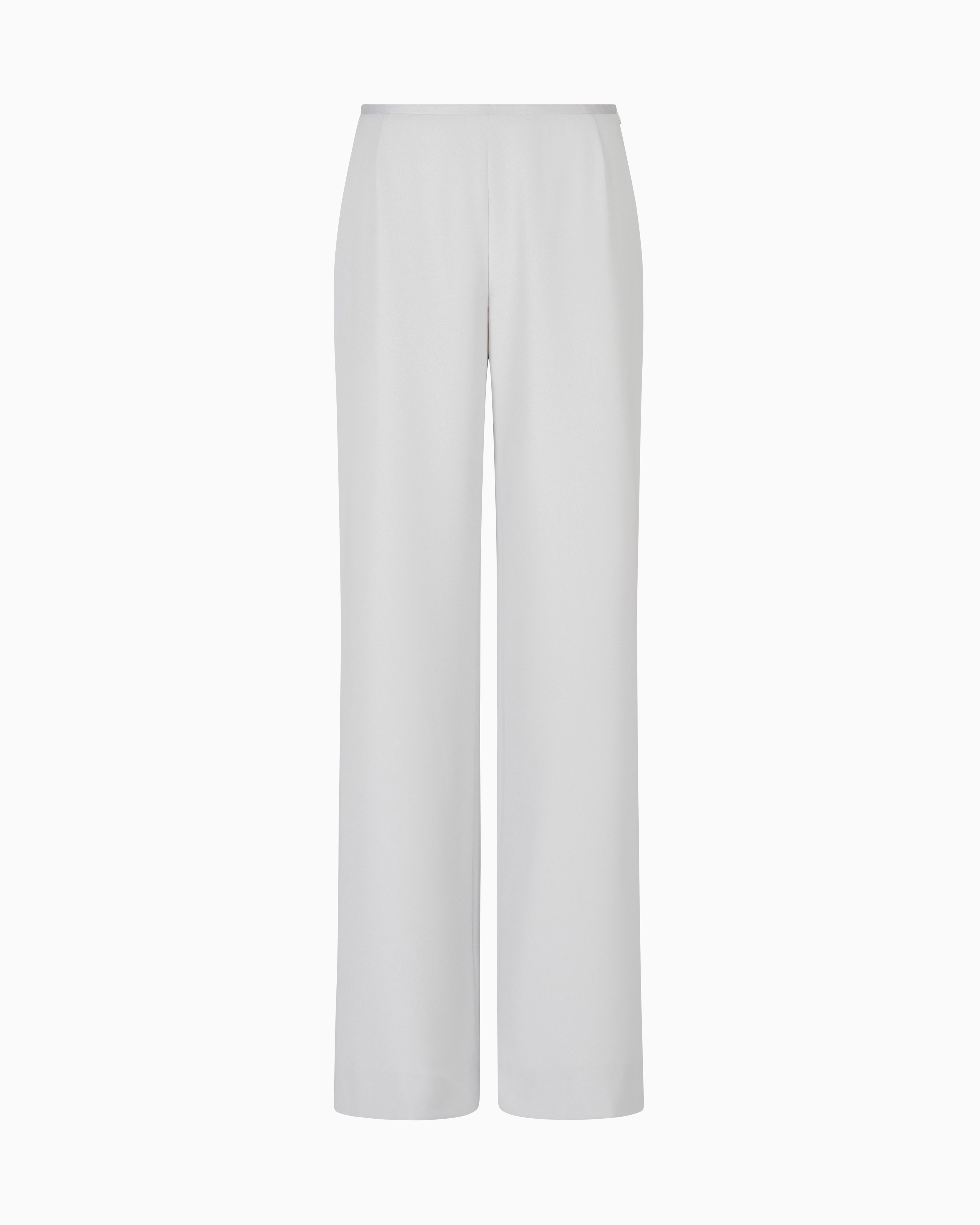 Emporio Armani Official Store Technical Seersucker Trousers With Darts