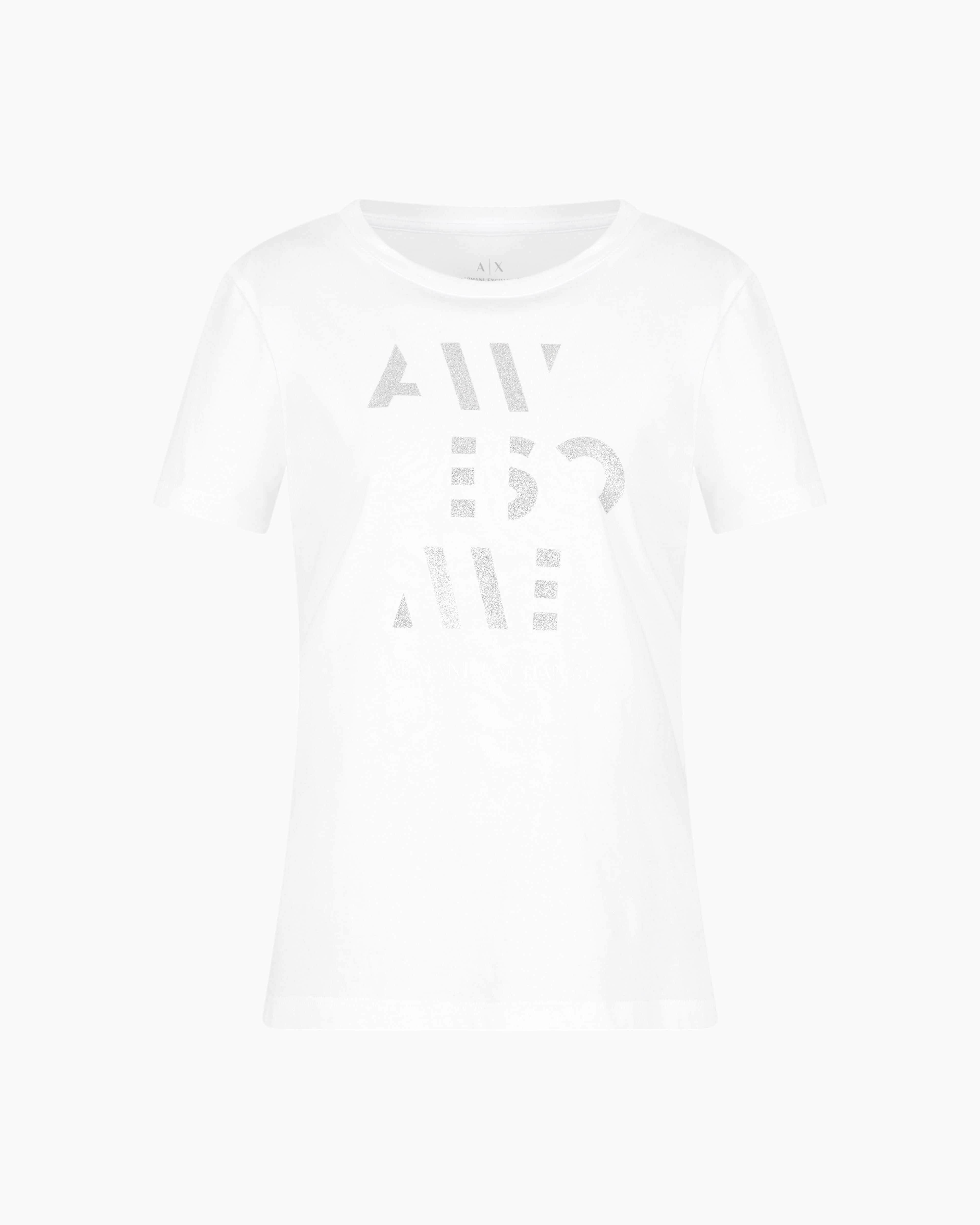 Armani Exchange Regular Fit T-shirts In White