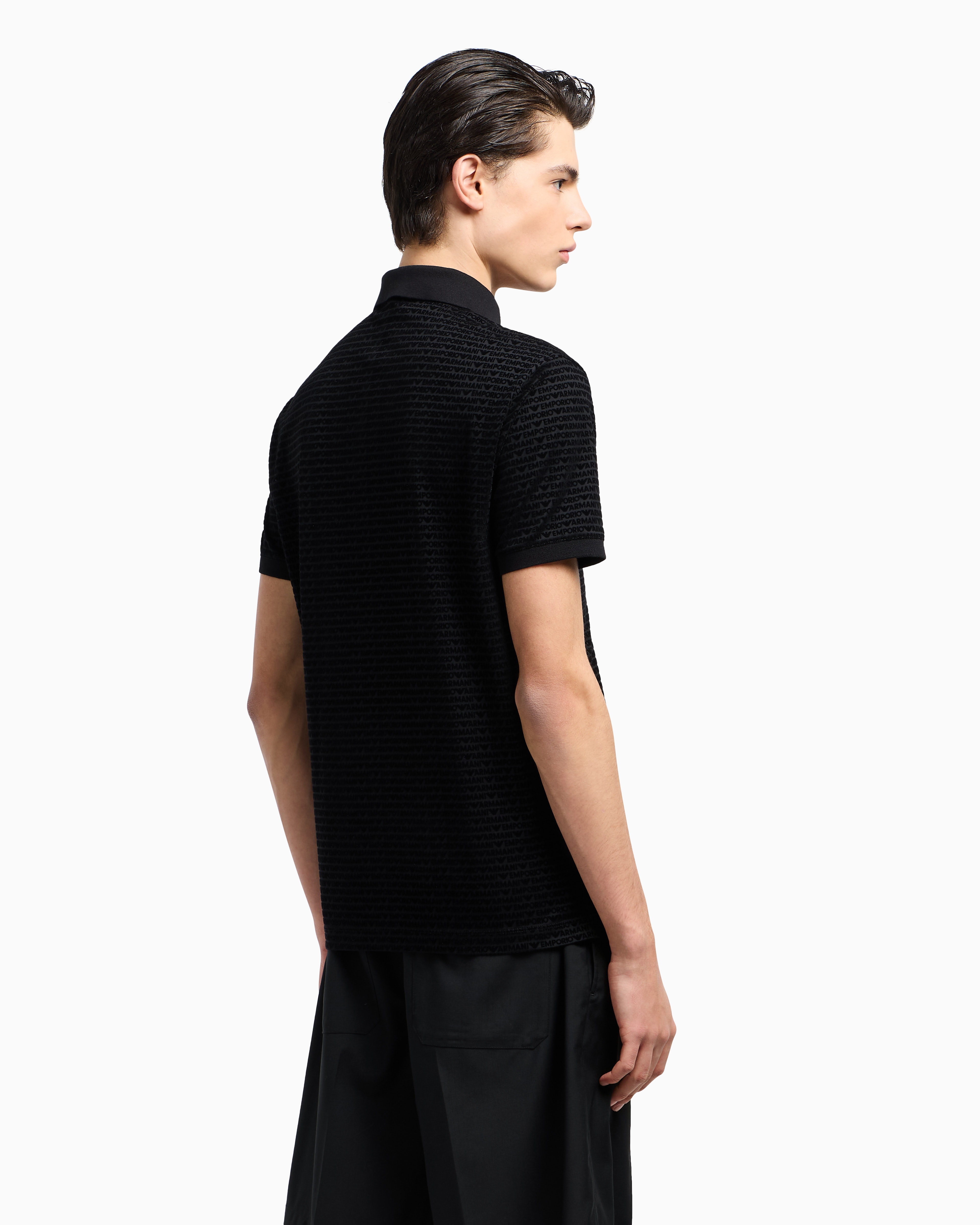 Emporio Armani Official Store Polo Shirts In Black