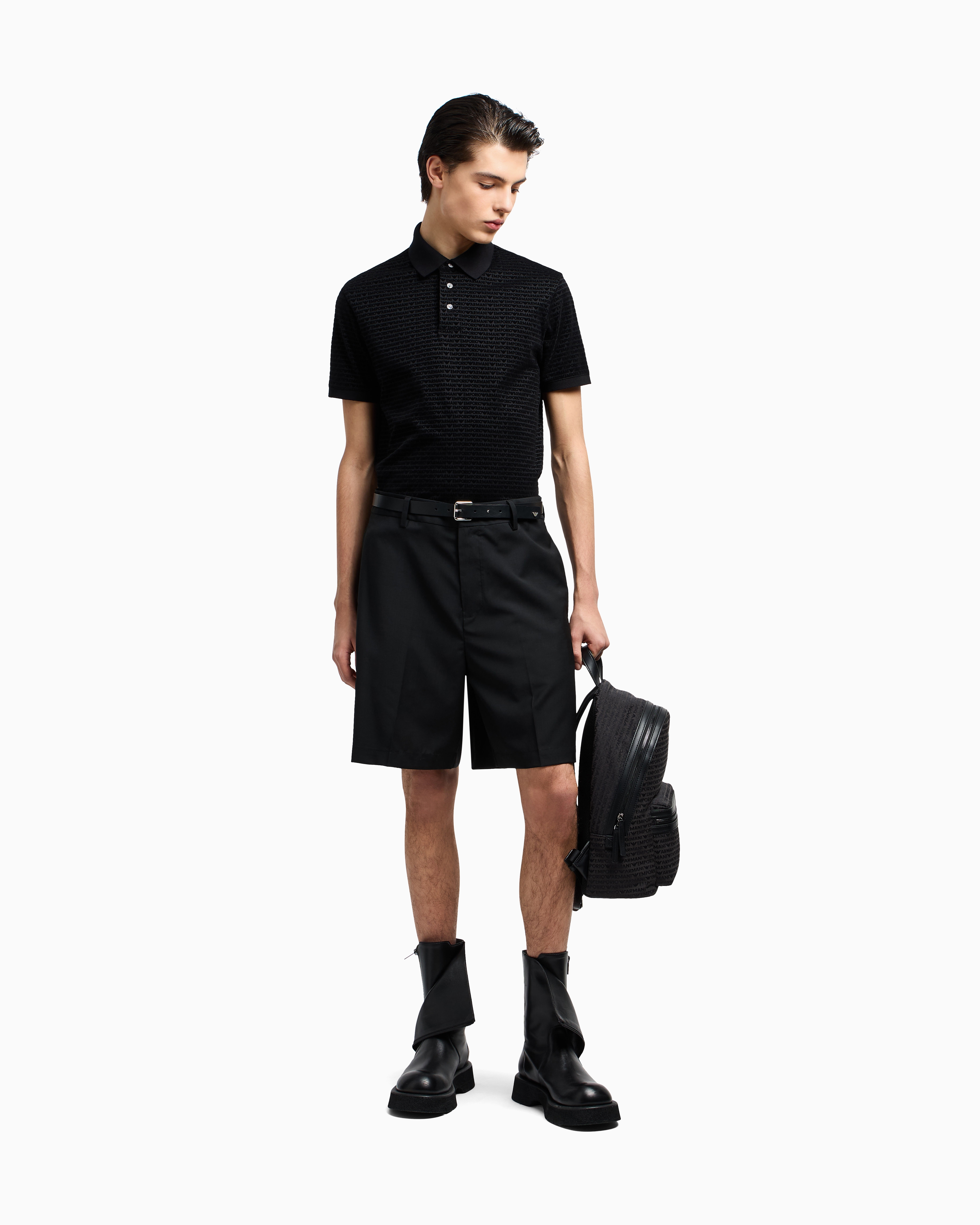 Emporio Armani Official Store Polo Shirts In Black