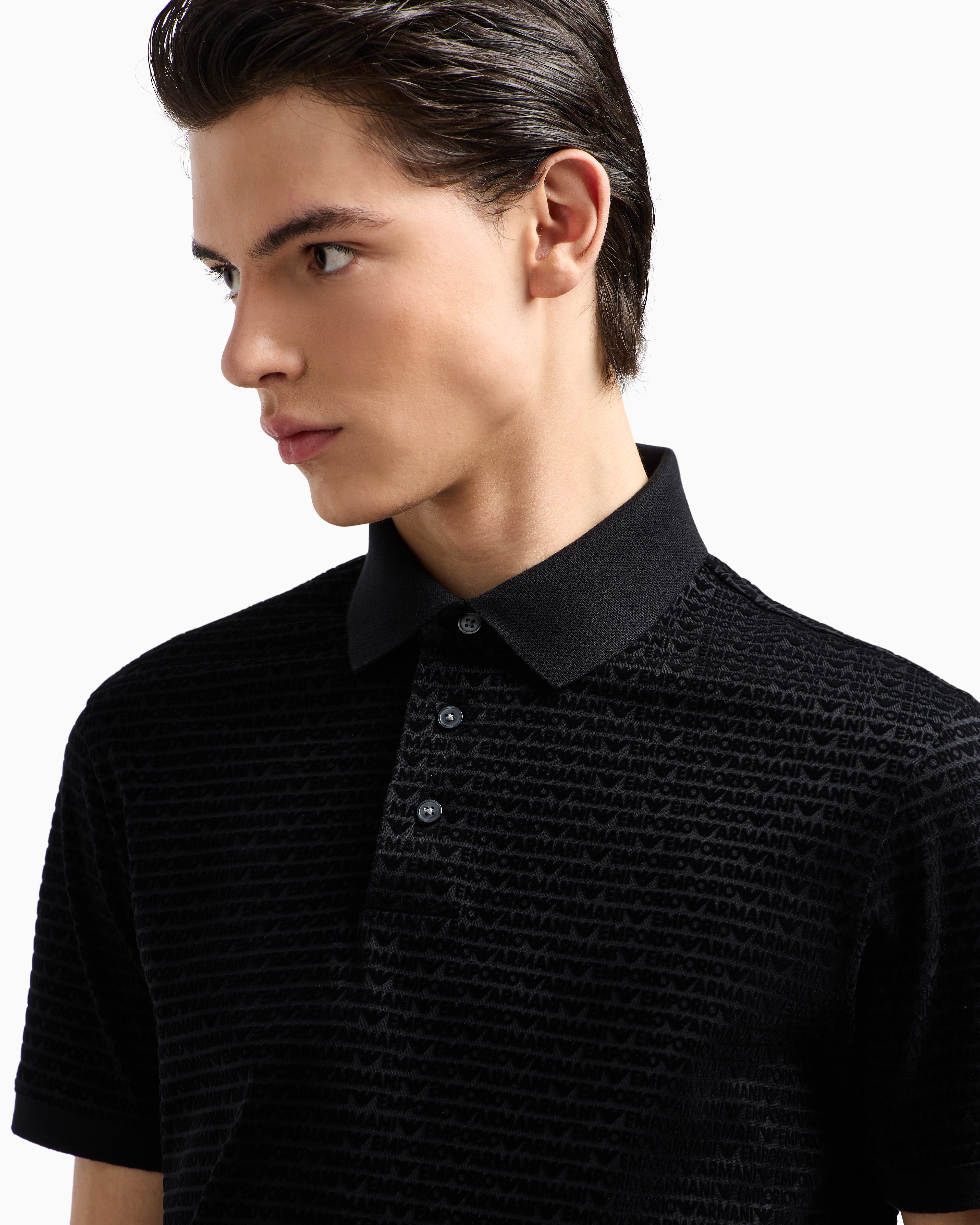 Emporio Armani Official Store Polo Shirts In Black