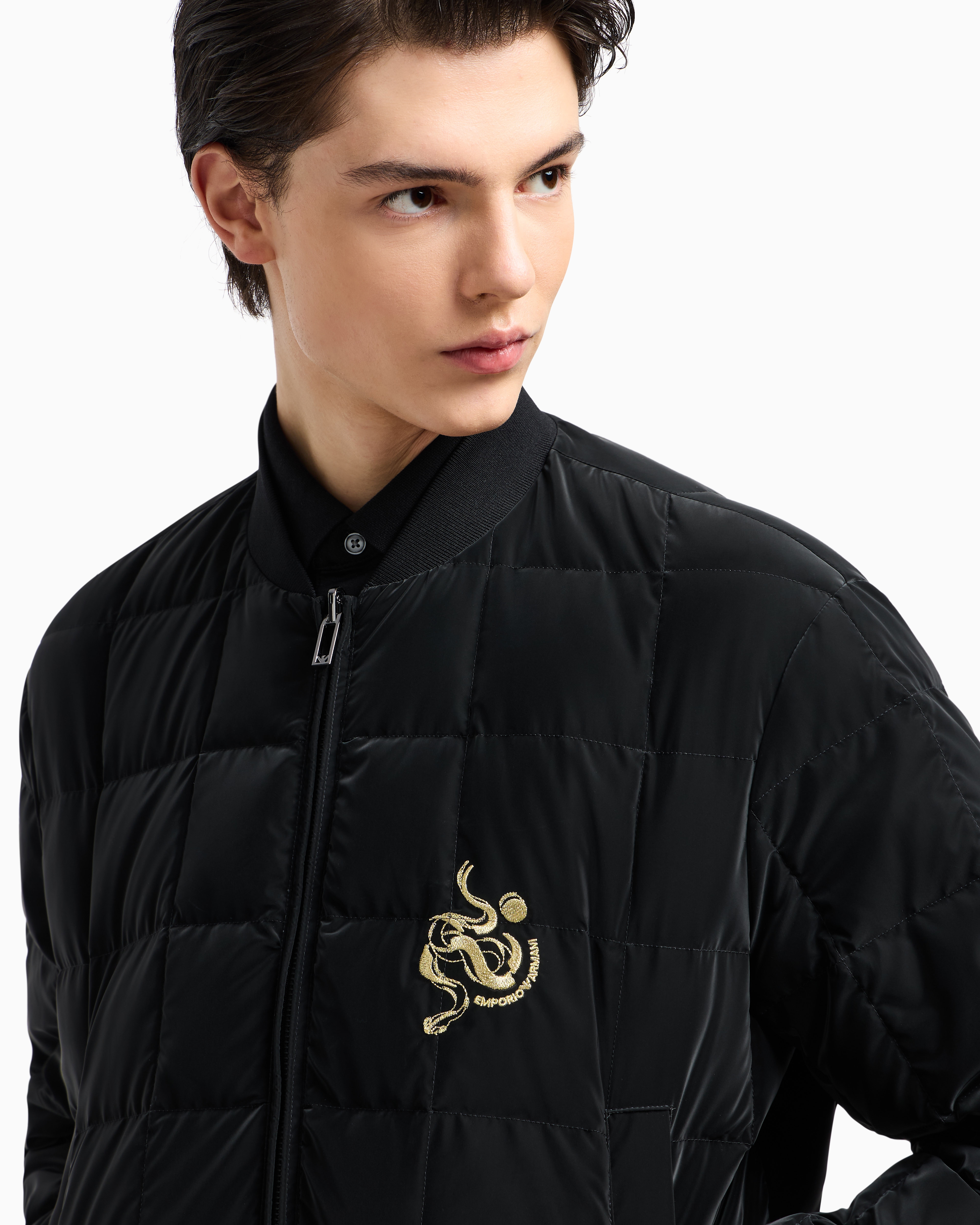 ジャケット・アウター ARMANI Dragon leather blouson ARMANI Dragon leather blouson