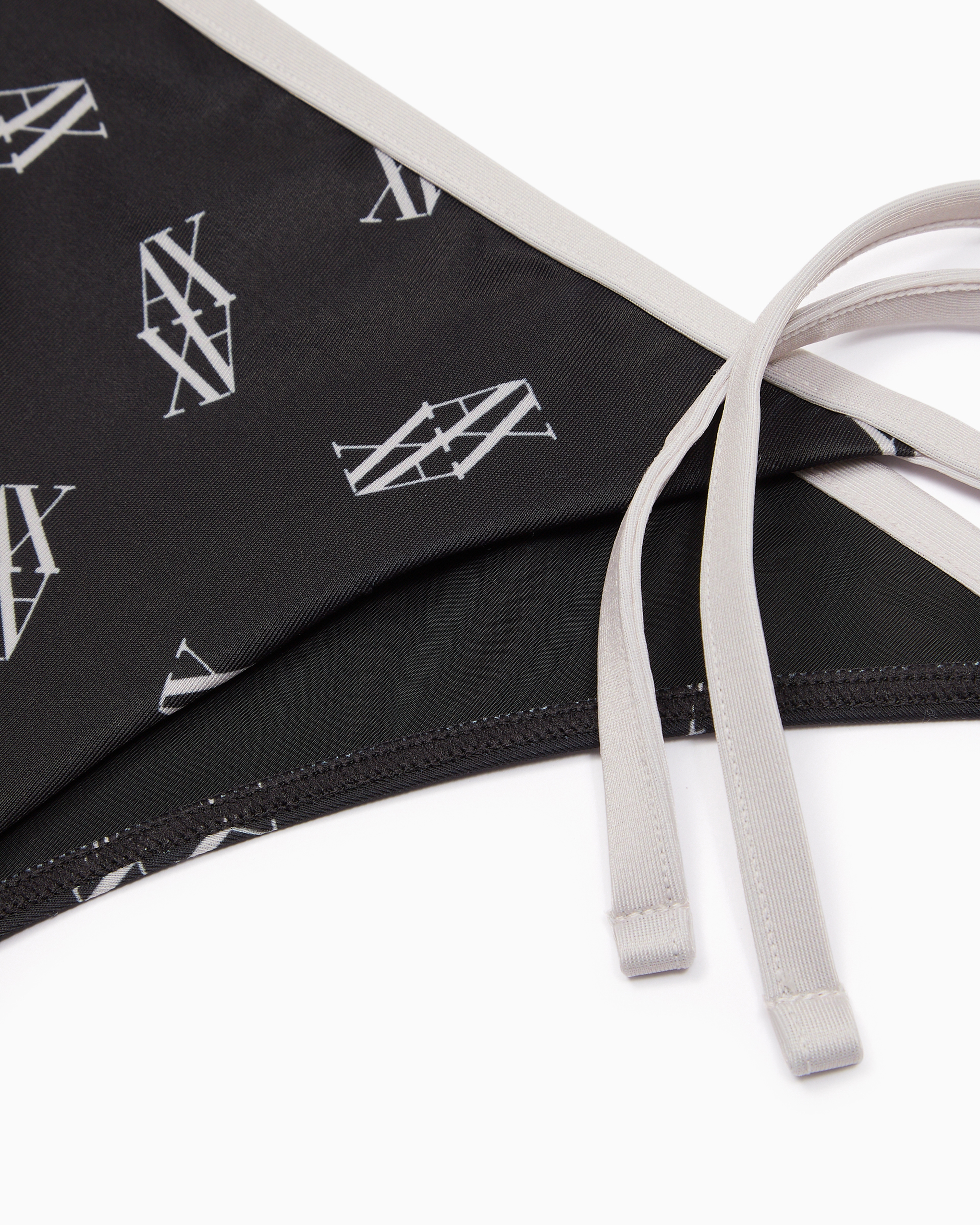 Bikini slip monogram fabric recycled ASV