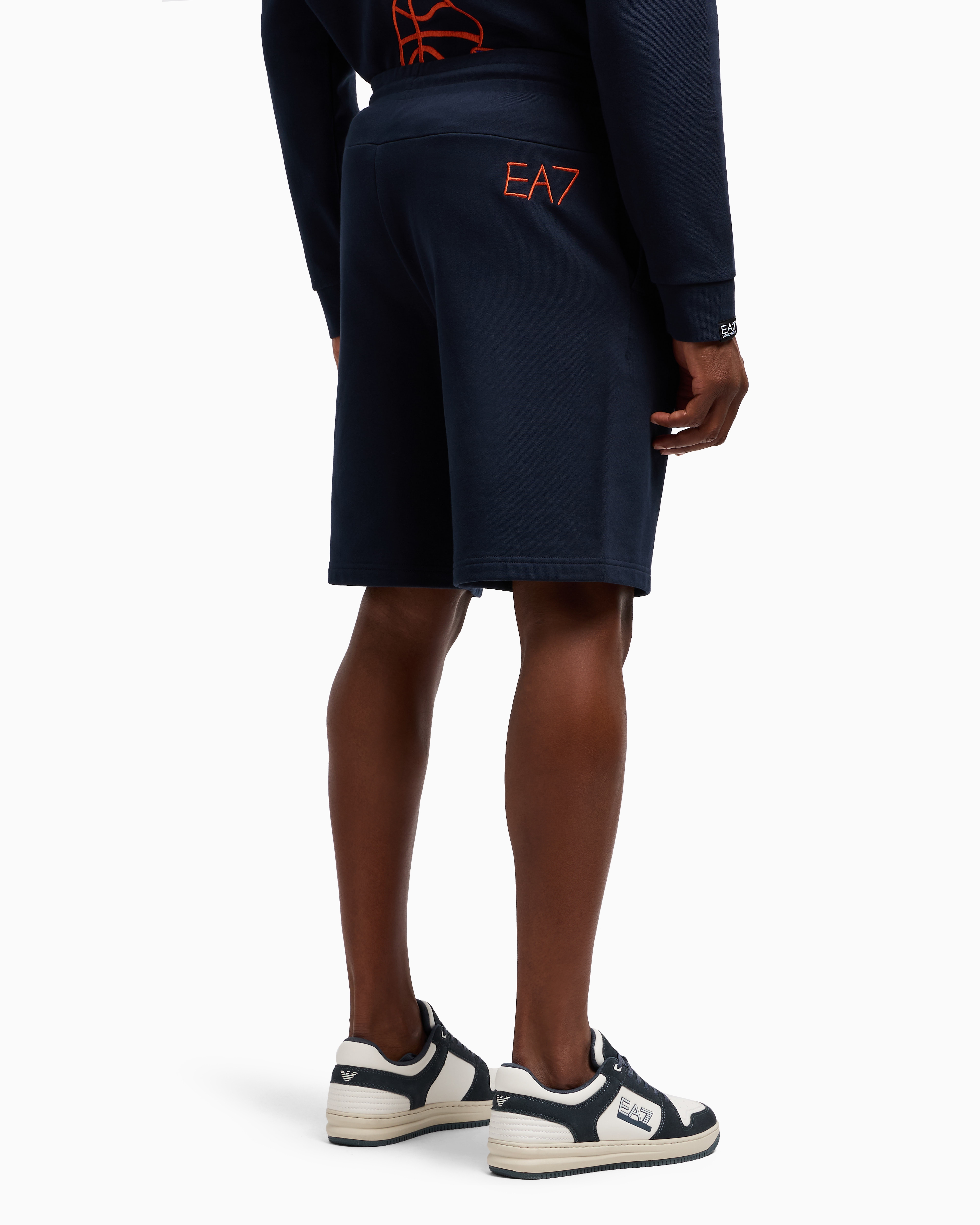 EA7 GRAPHIC SERIES COTTON BERMUDA SHORTS