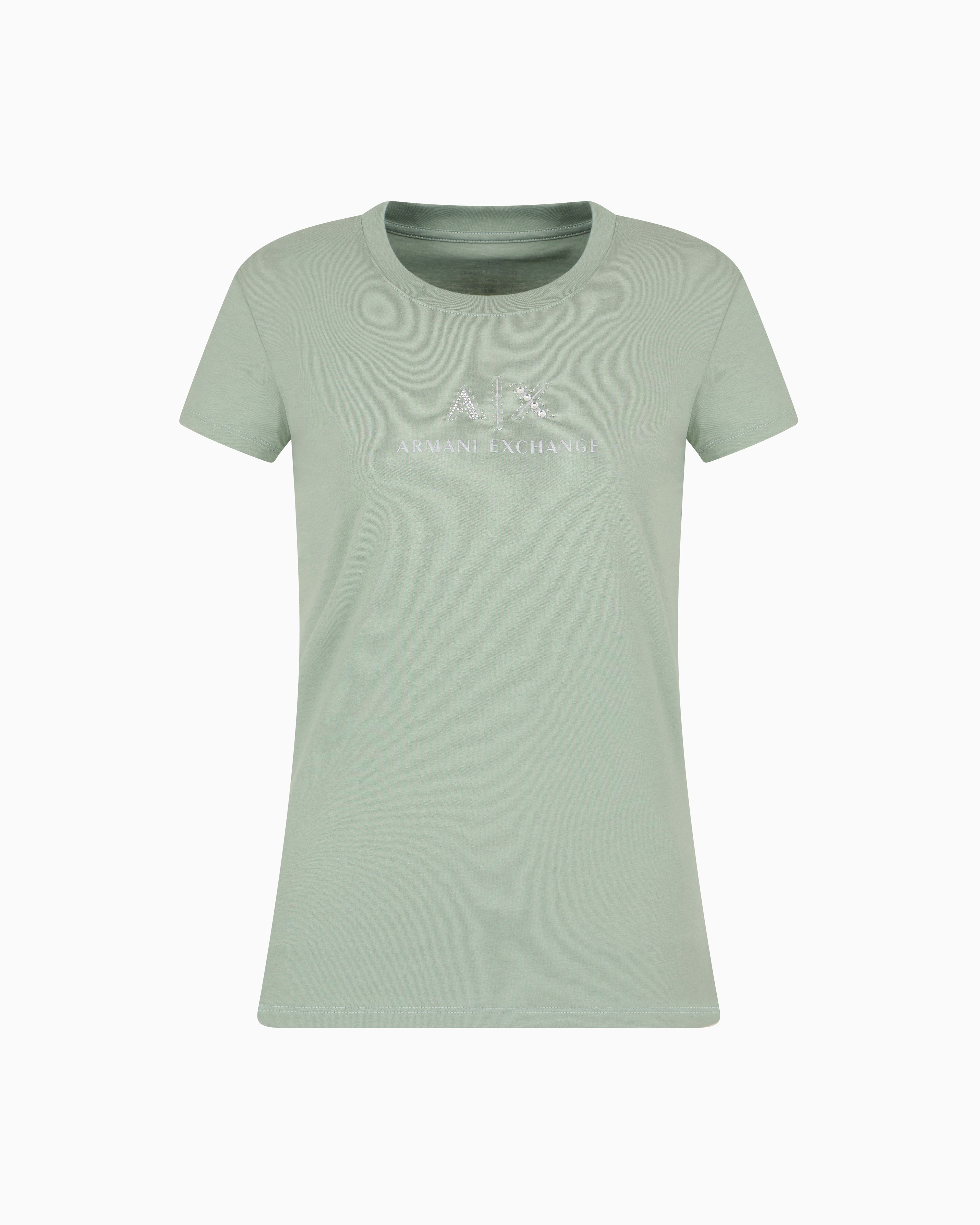 Armani Exchange Slim Fit T-shirts In Green