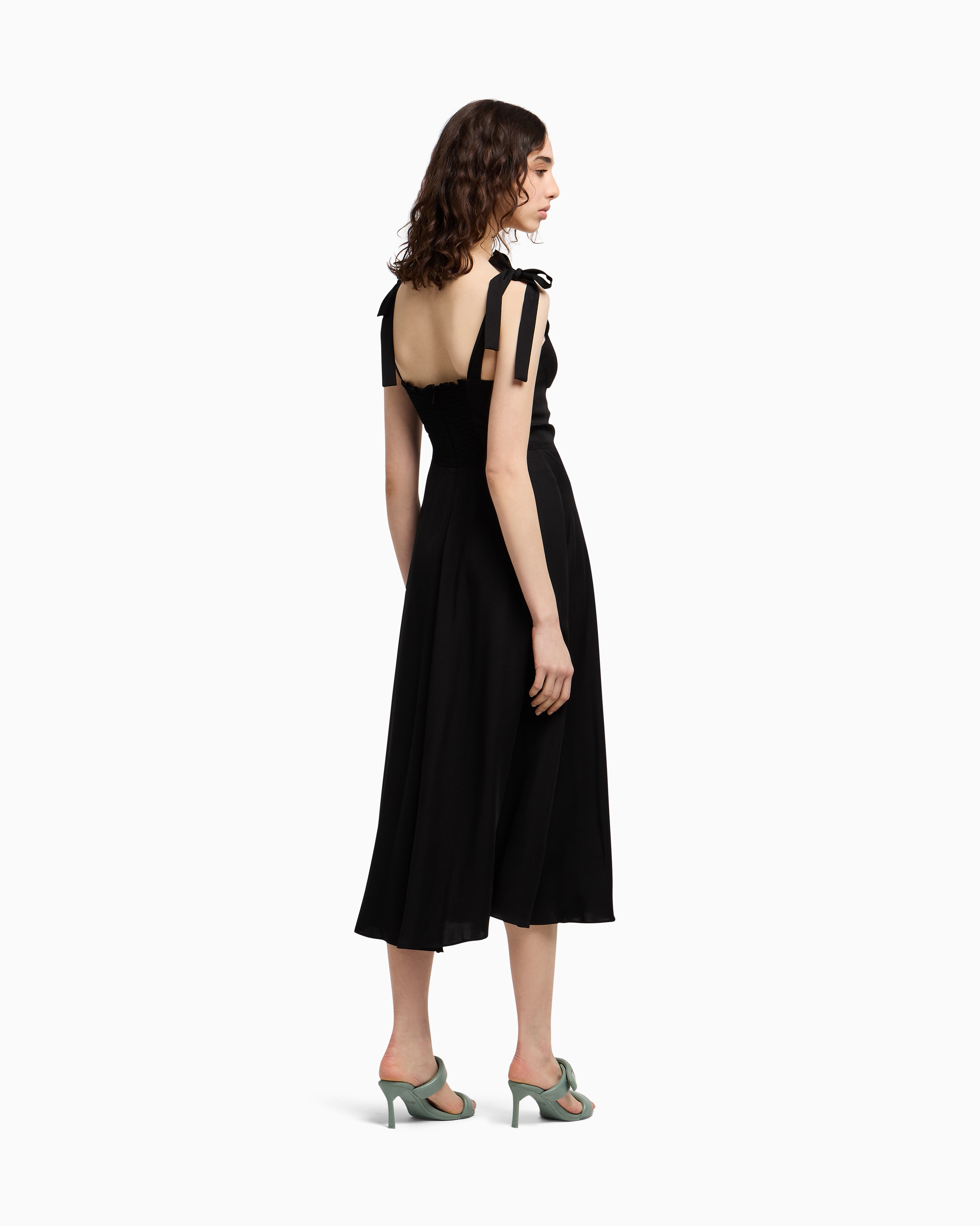 Armani Exchange Long Dresses In Black
