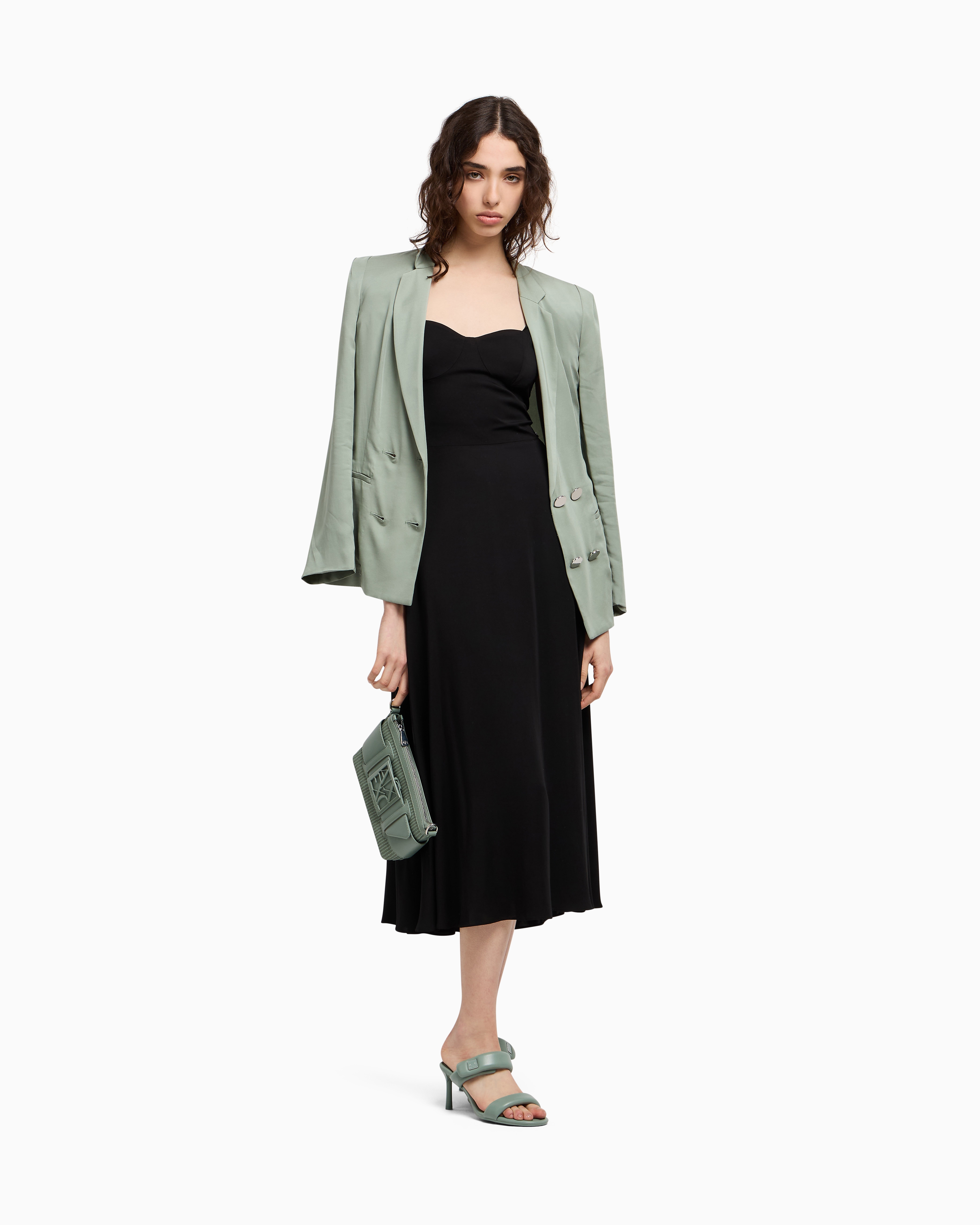 Armani Exchange Long Dresses In Black