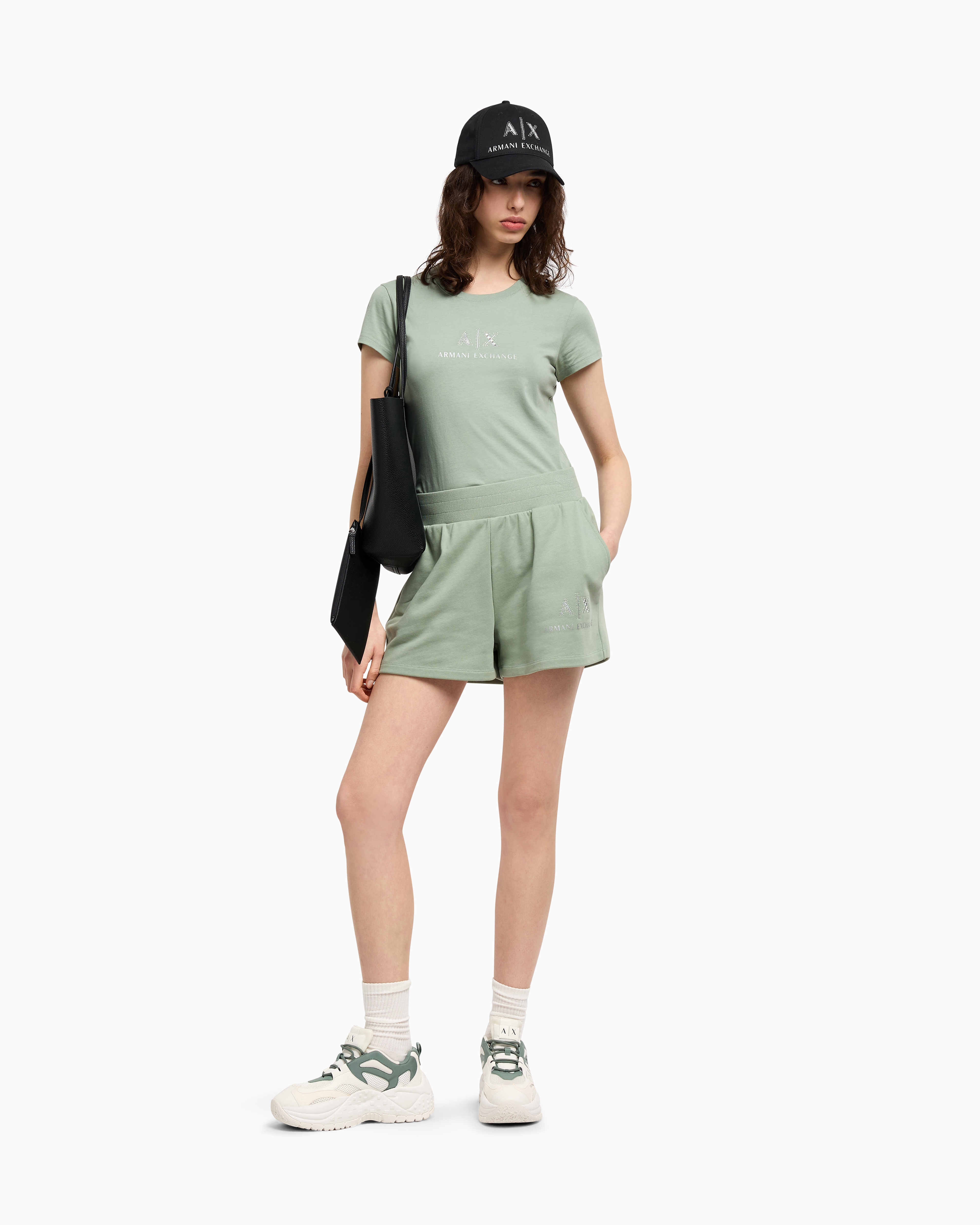 Armani Exchange Slim Fit T-shirts In Green
