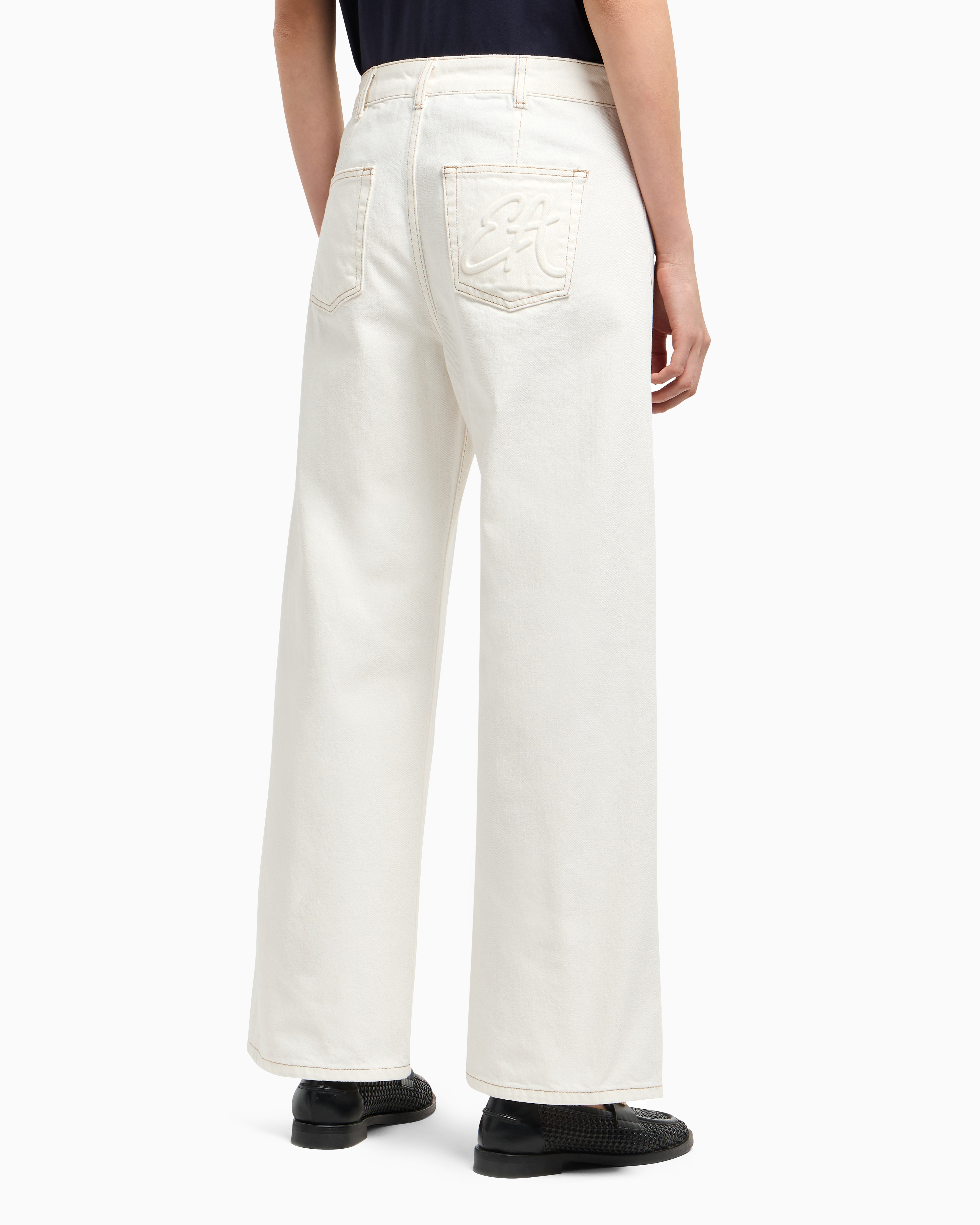 パンツ EMPORIO ARMANI Woman Pants White EW001591TE10419 U0006 Emporio Armani women's cady pants 8n2p052nwaz Gray