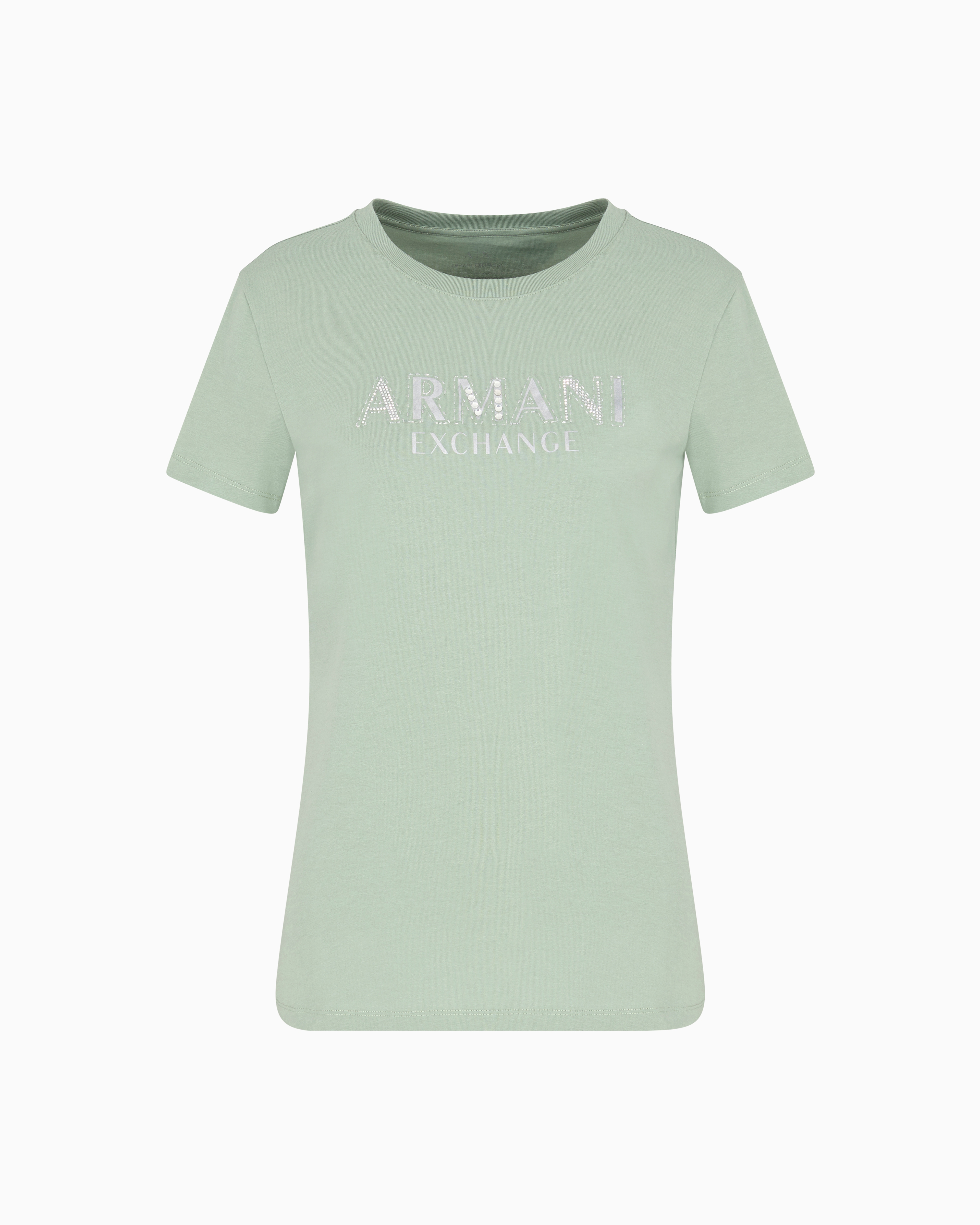 Armani Exchange Regular Fit T-shirts In Green